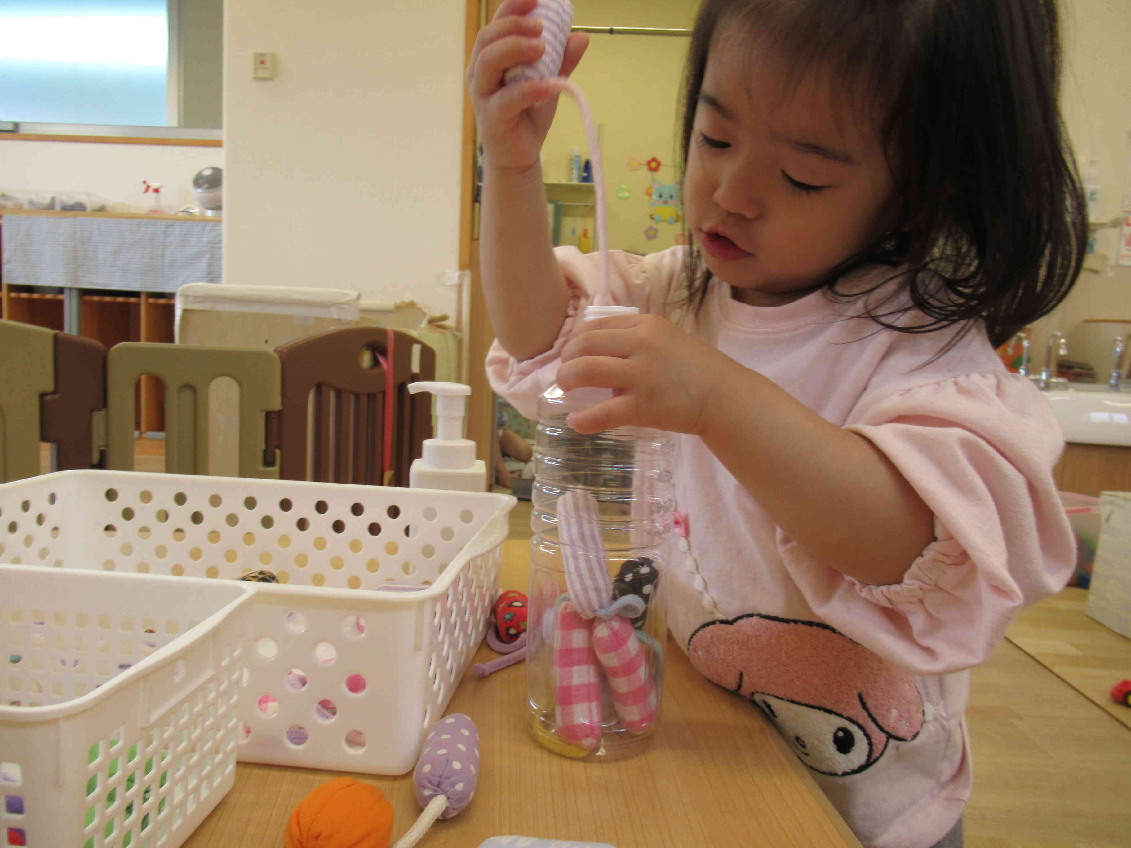 ☆布素材のぽっとん落とし