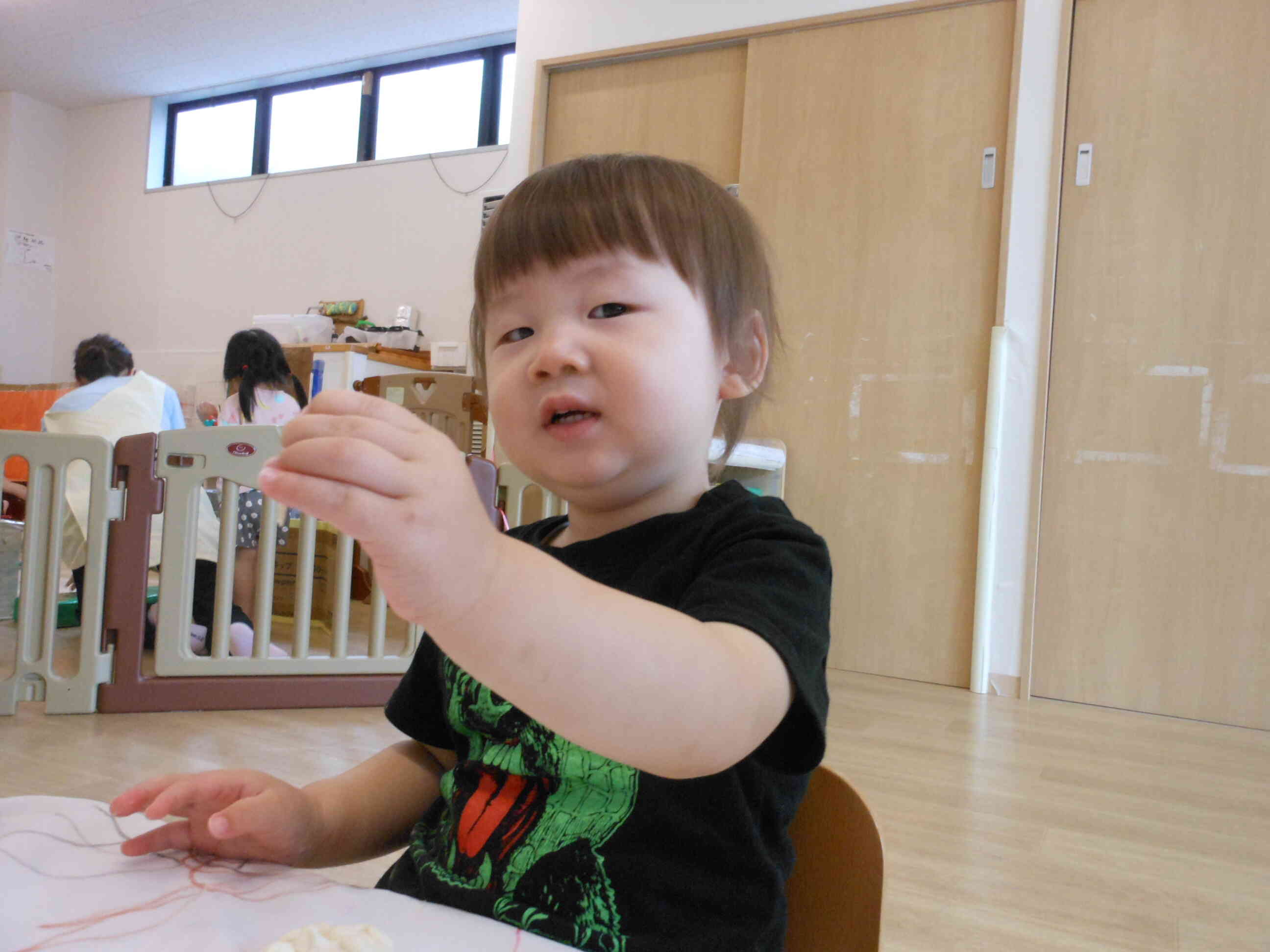 小麦粉粘土楽しいね！
