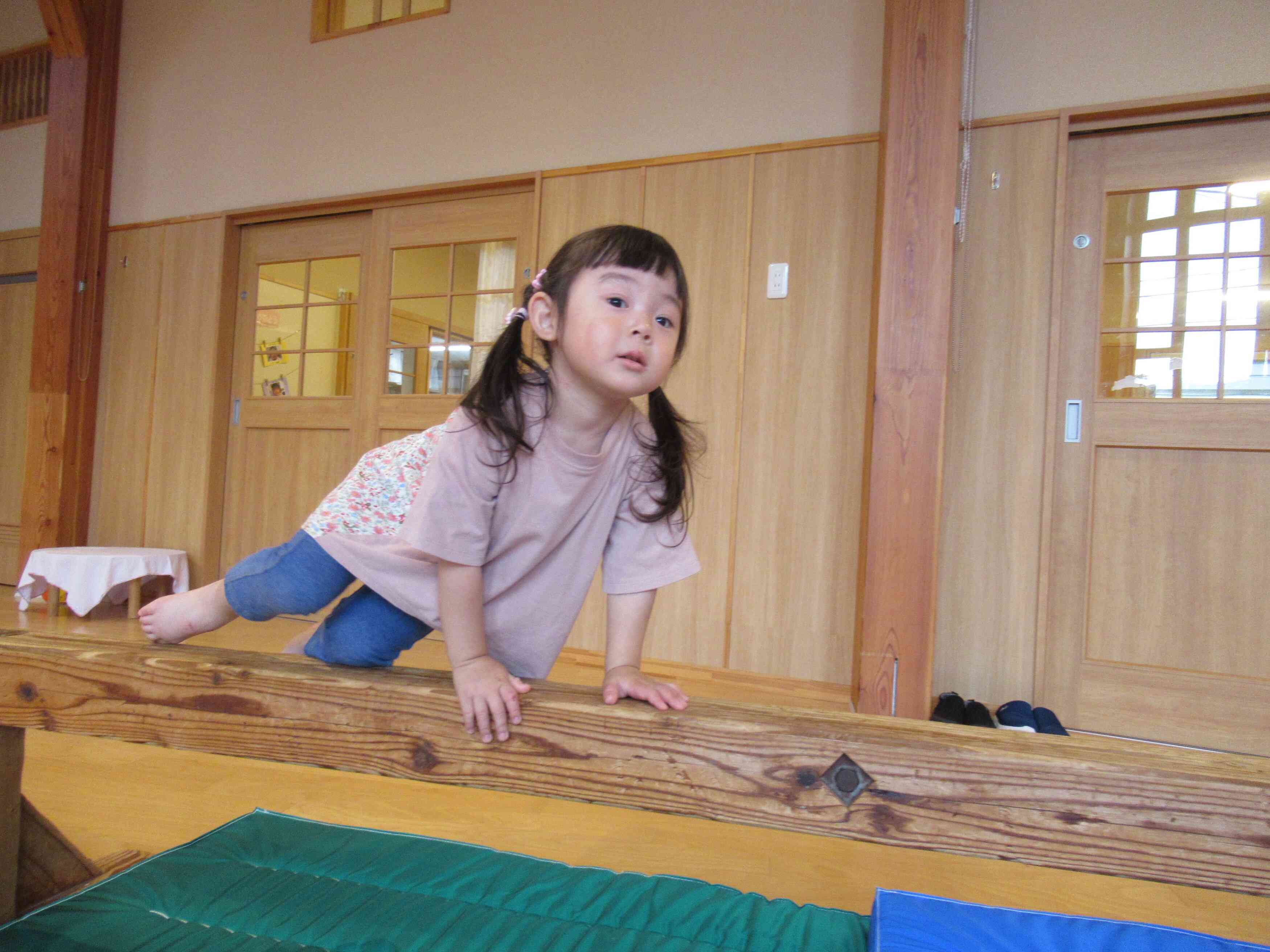 こんな渡り方もできるんだ☆