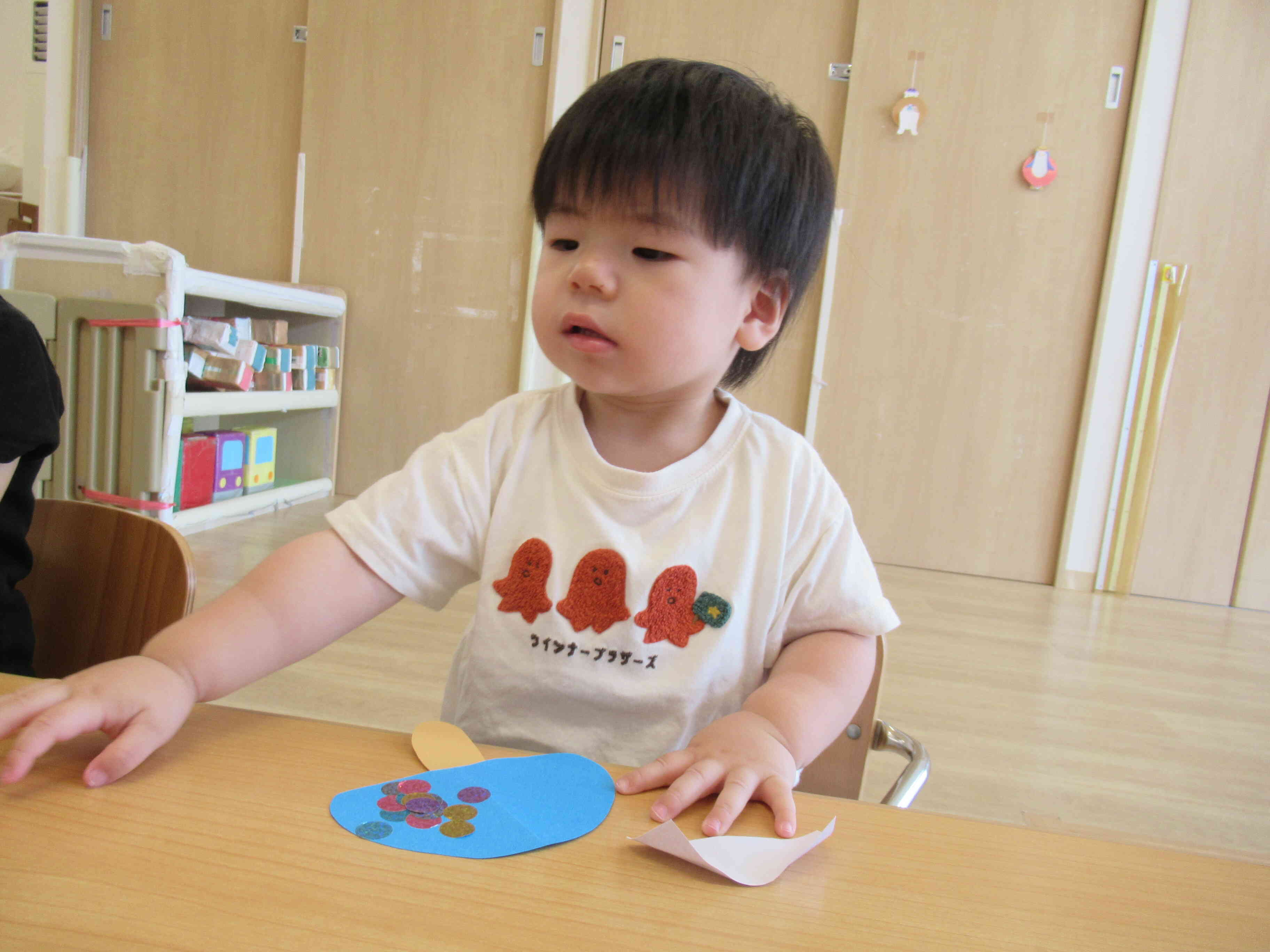 きのこの模様、もっと貼りたいな♪