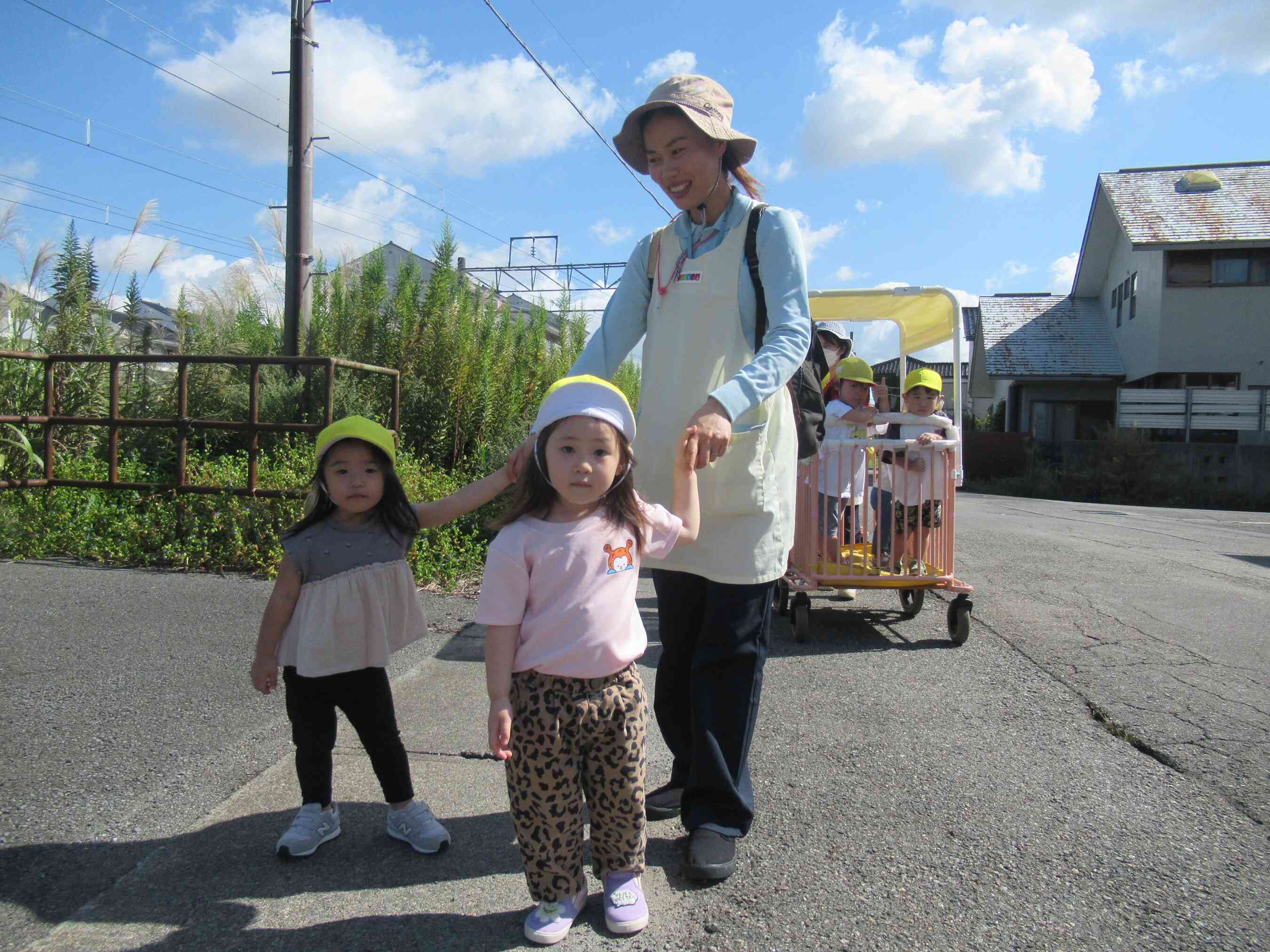 いっぱい歩いたからちょっと休憩ー♪