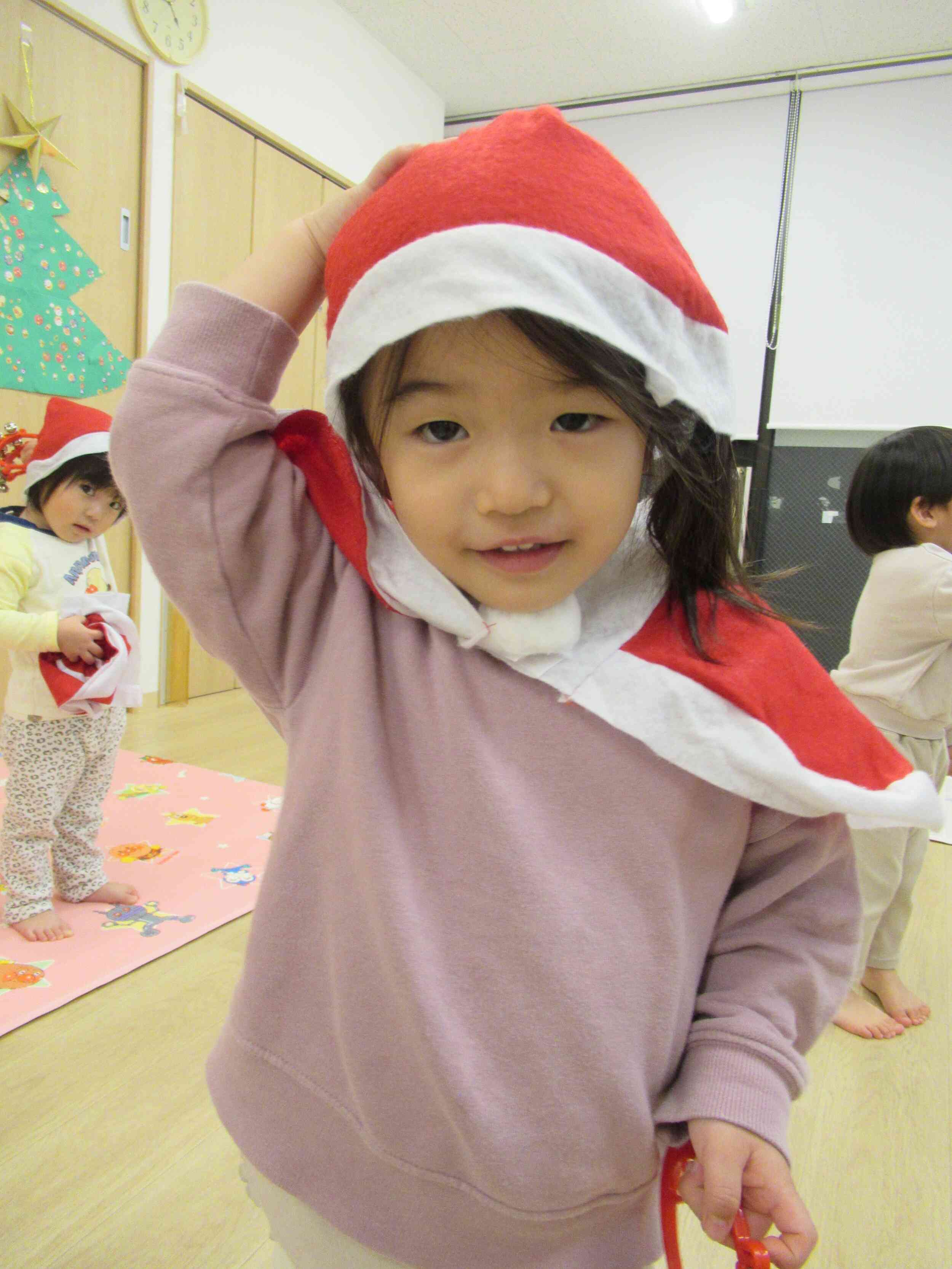 帽子、似合うでしょー？