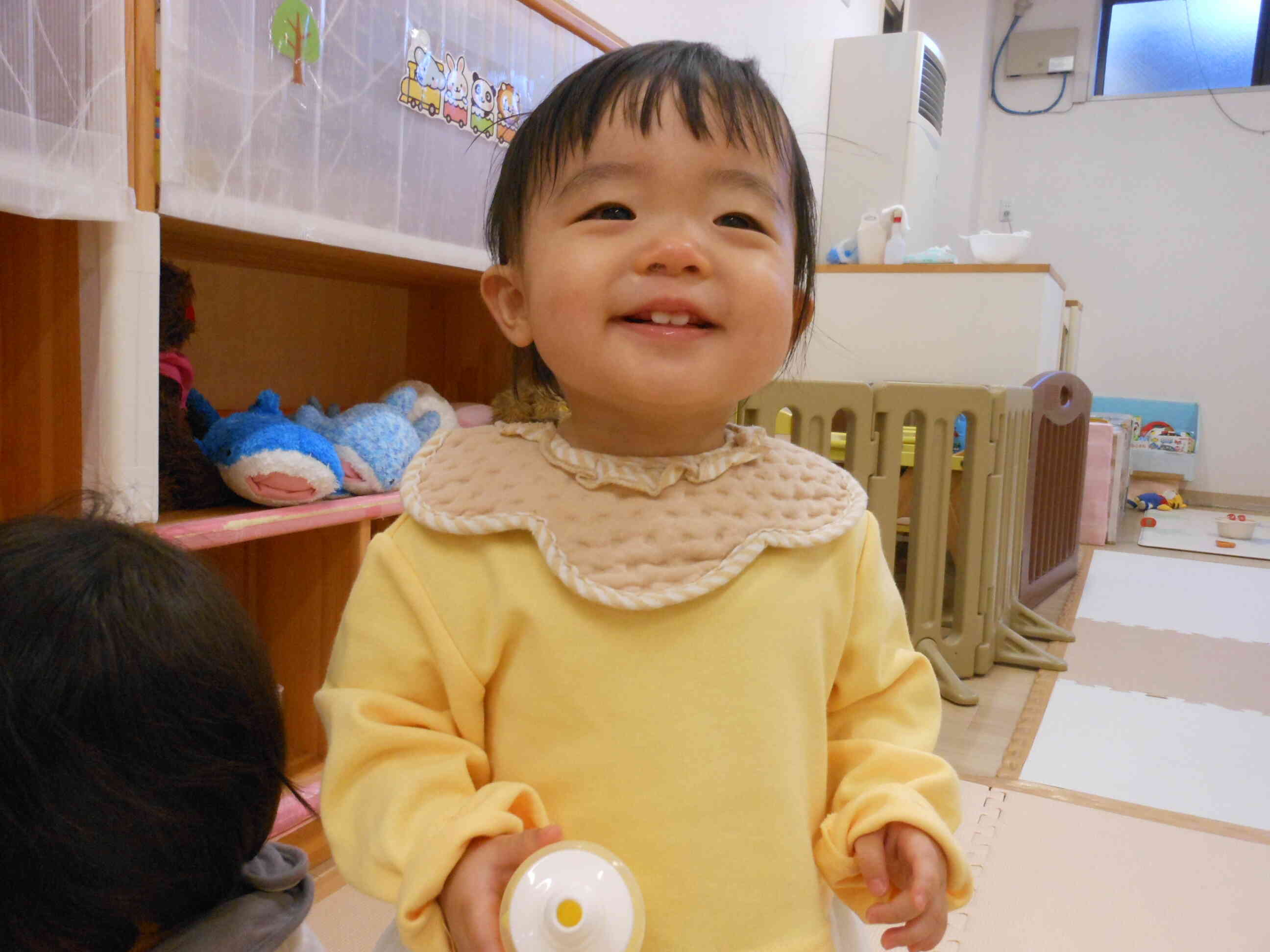少しずつ、保育園に慣れて笑顔も増えてきました☆