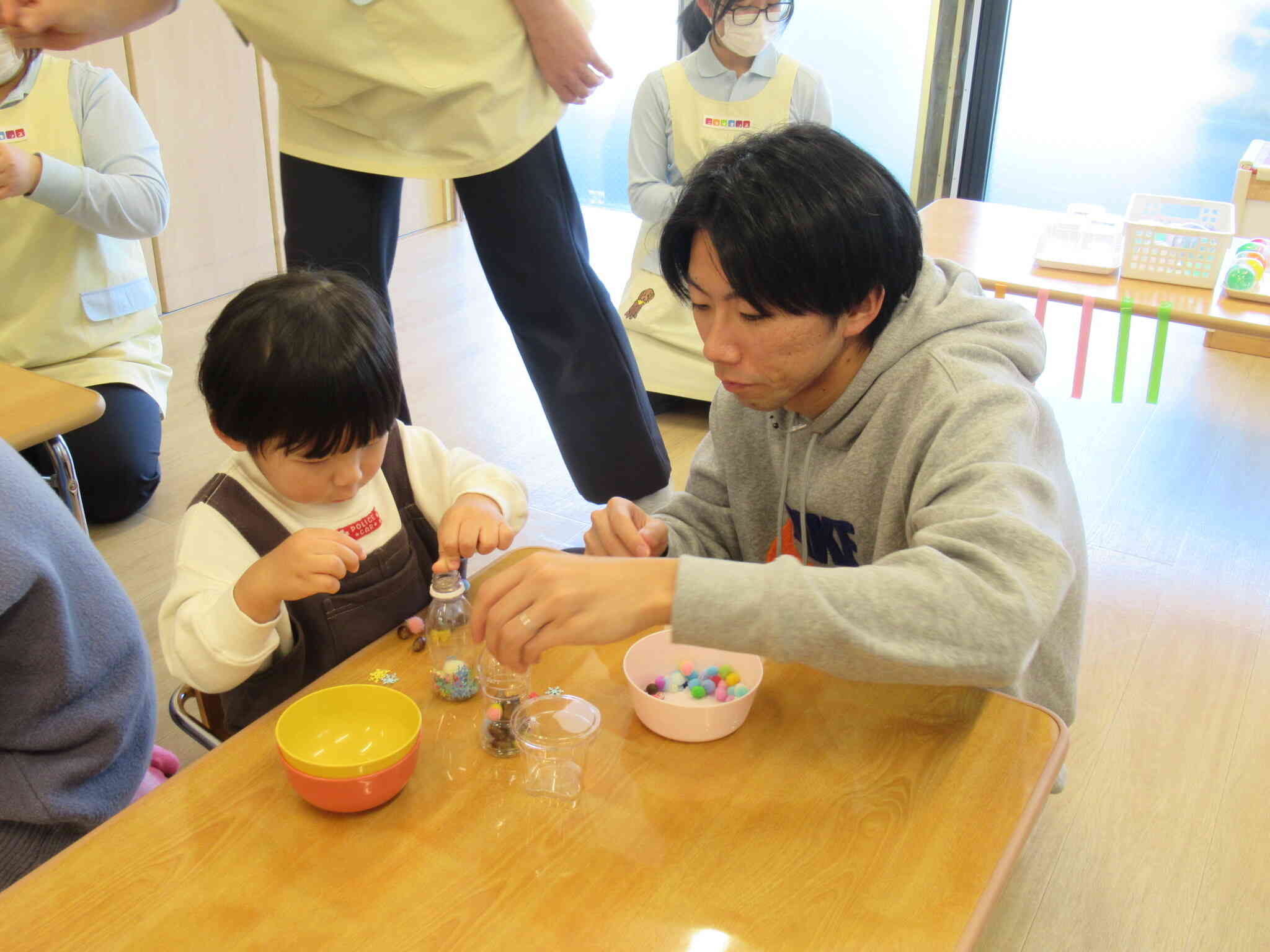 パパはここに入れてね♪