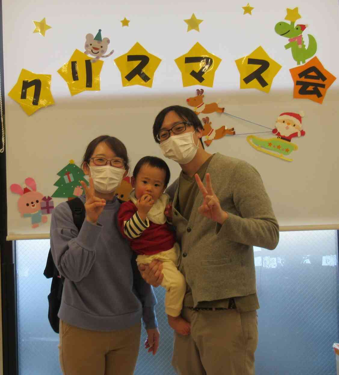 お家の方と一緒に記念写真☆