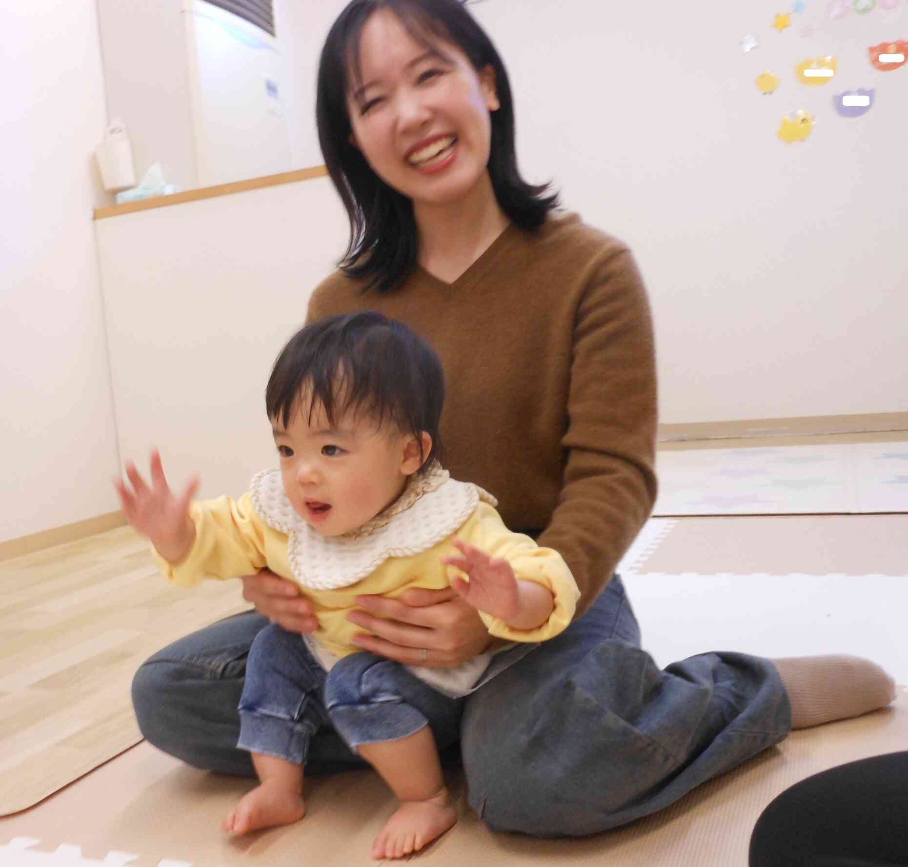 お母さんと一緒に♪