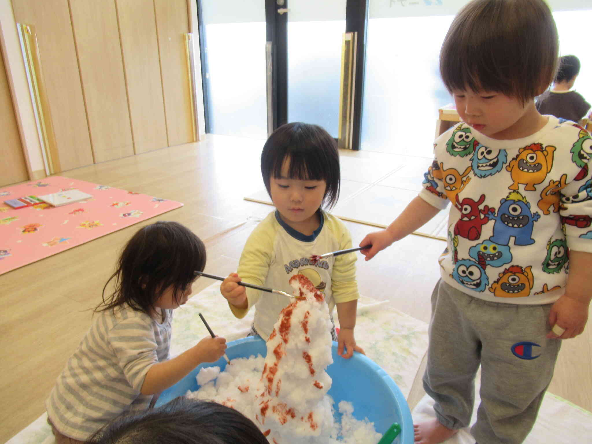 チョコレートファウンテンができてきた♪