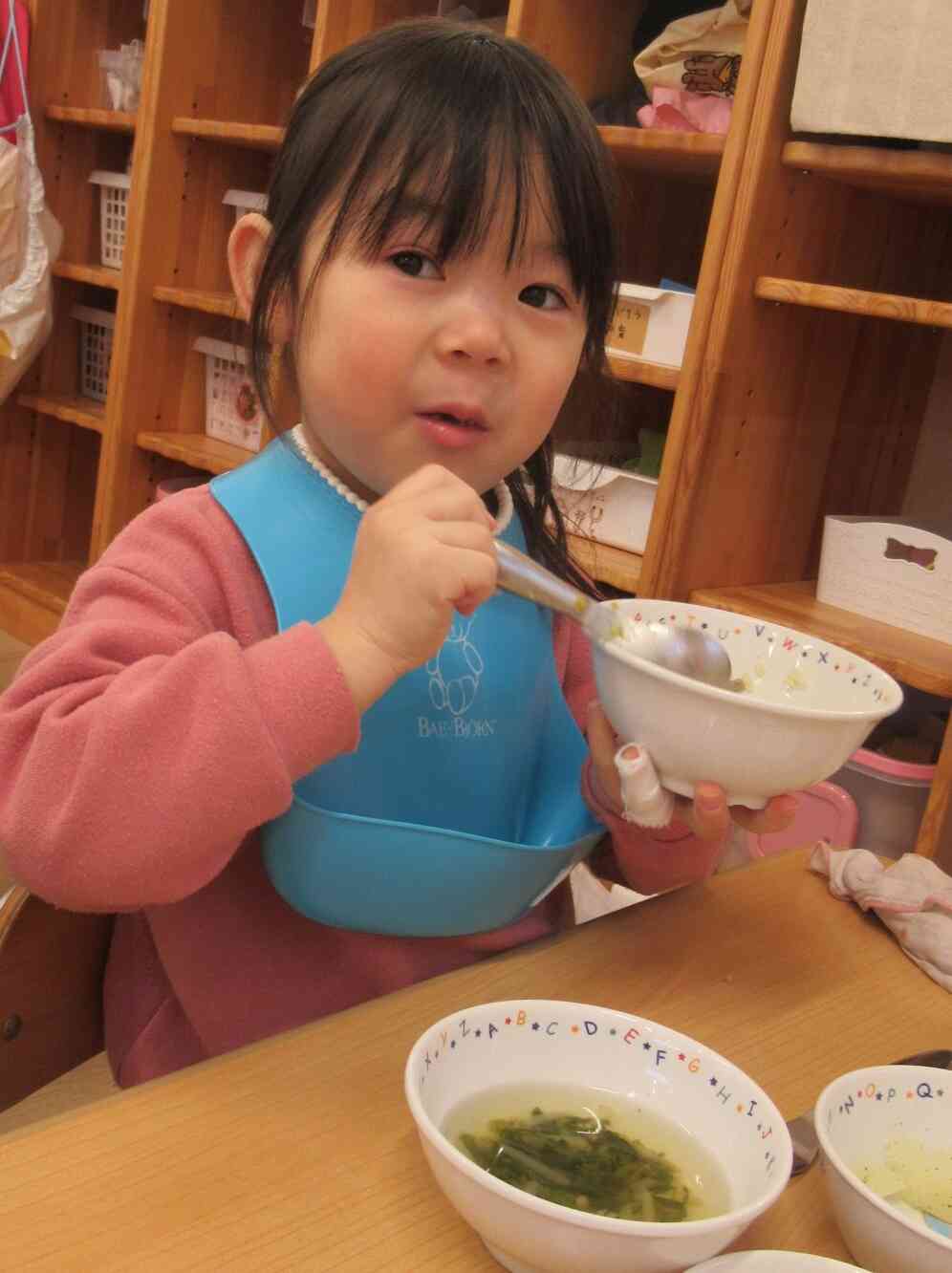 「おいしいよ」と教えてくれました♪