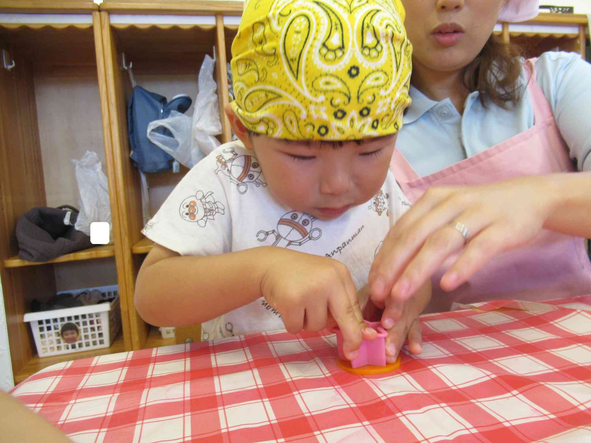 食育★人参の型抜き（七夕）