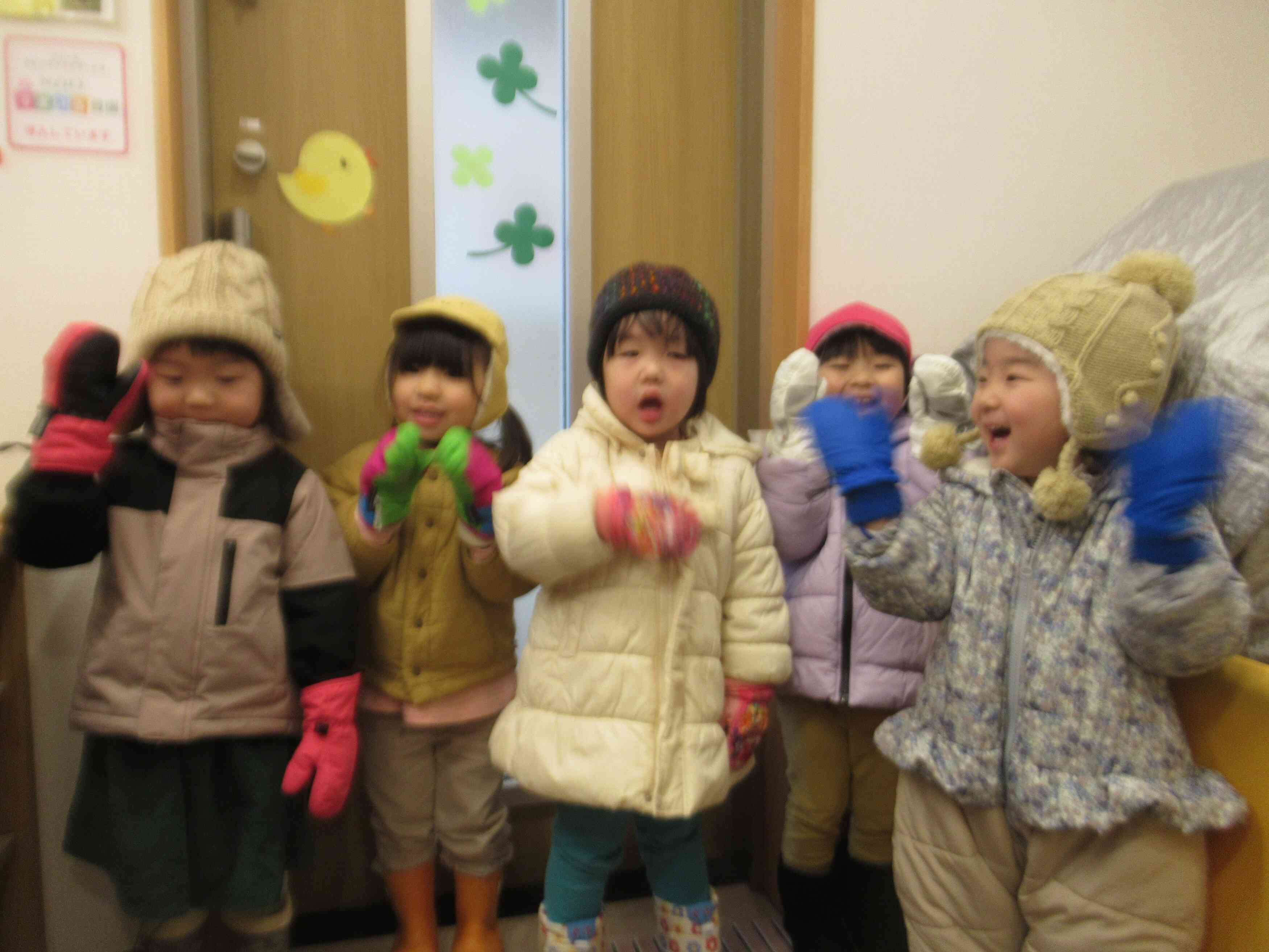 雪遊びに出発!