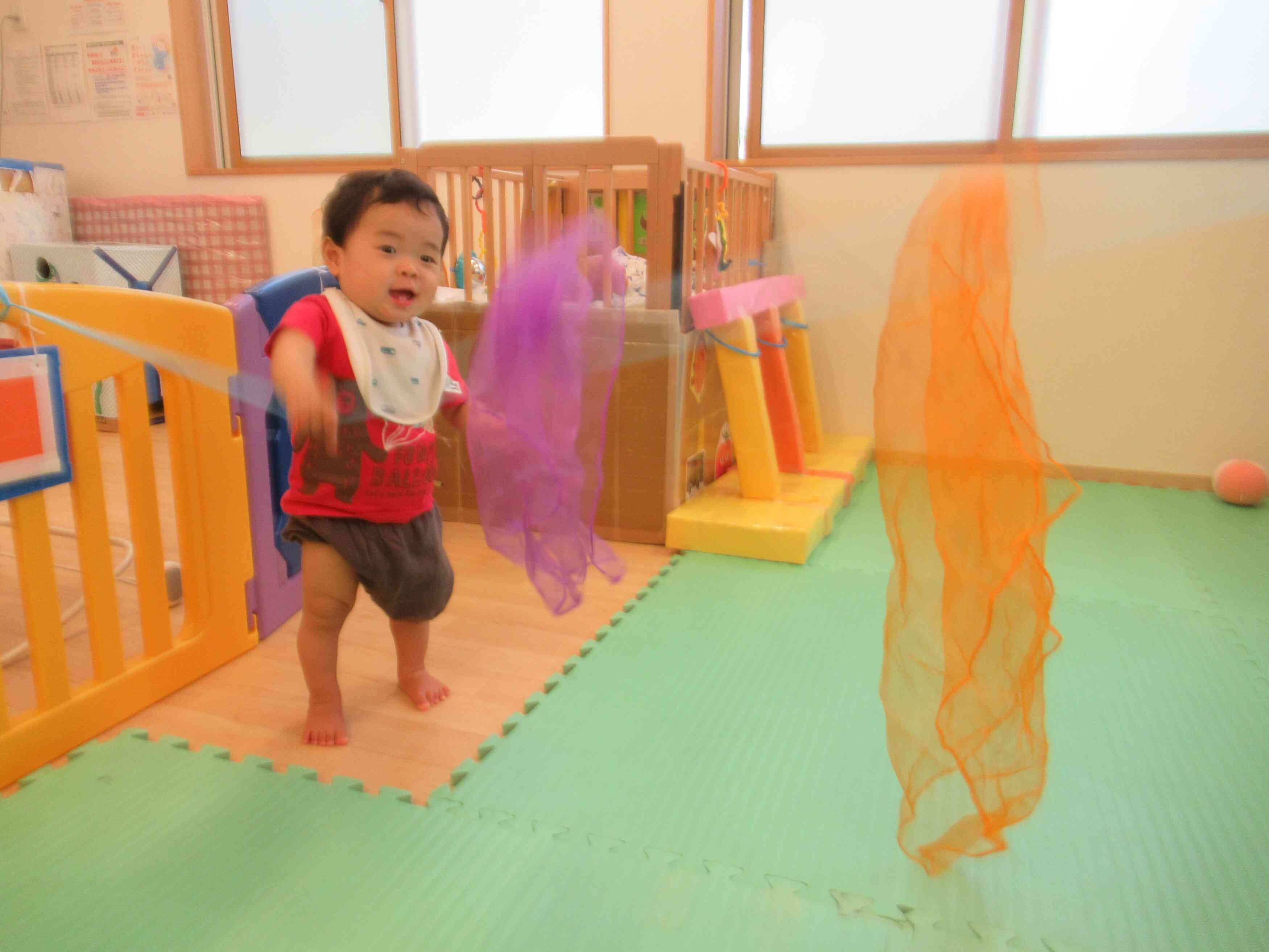 きれいな色のカーテン♪