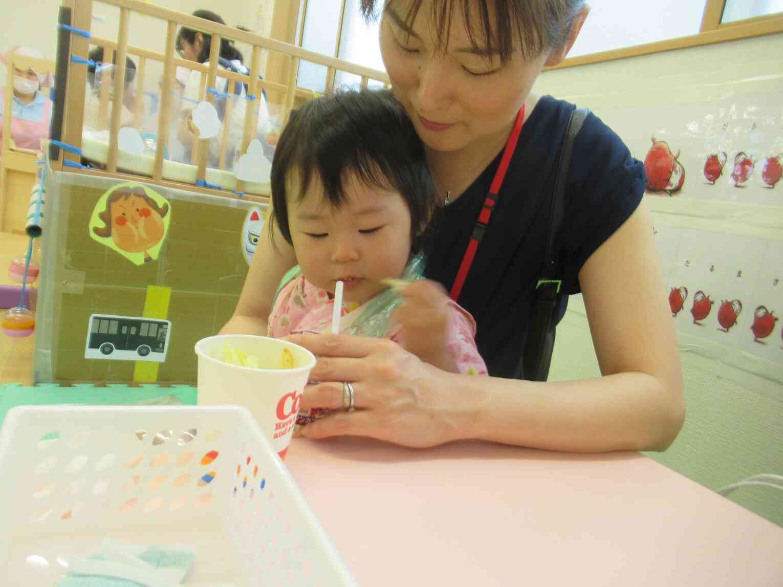 お母さんと一緒で嬉しいね！