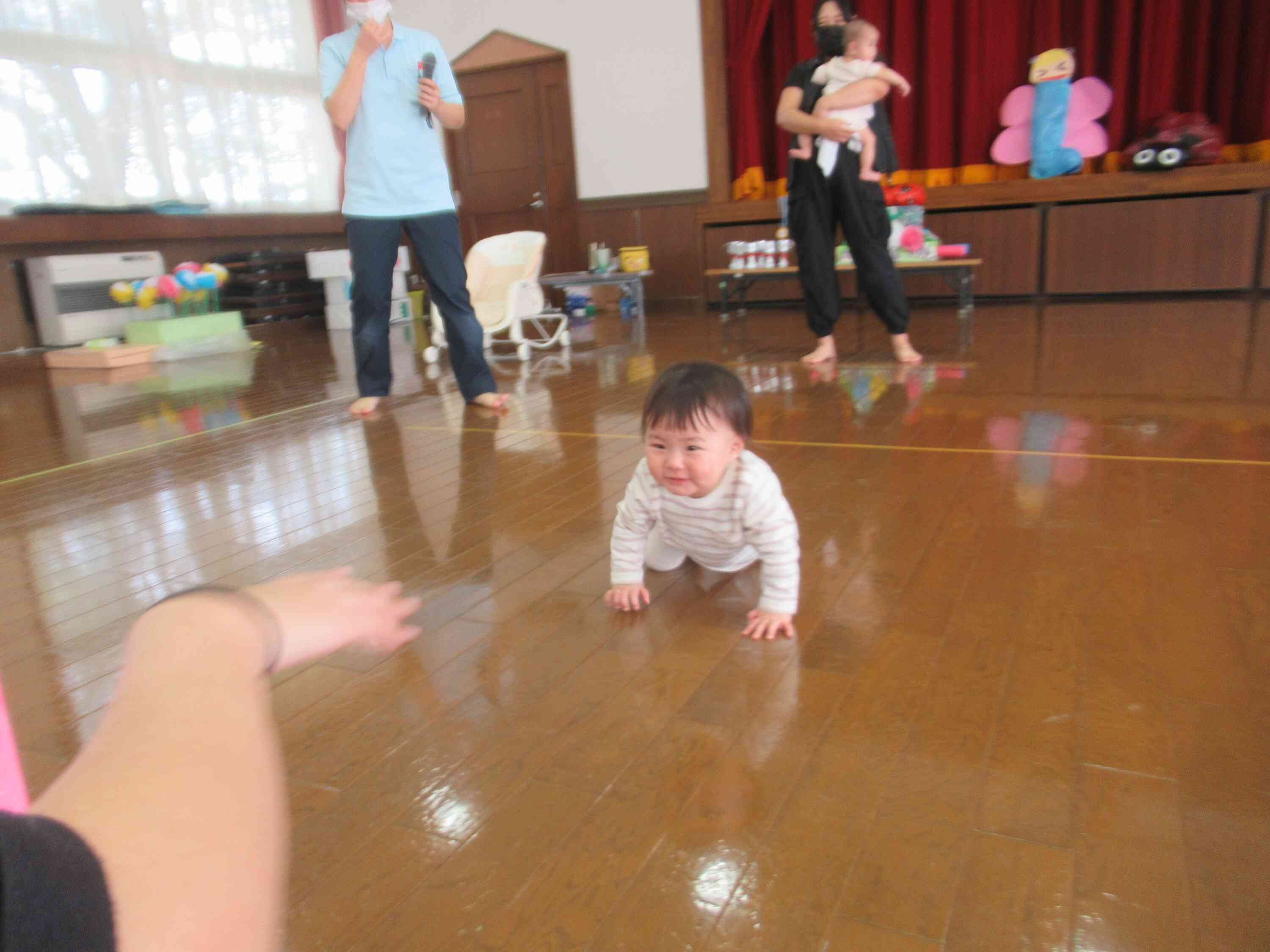 ママのところまで行けるかな？