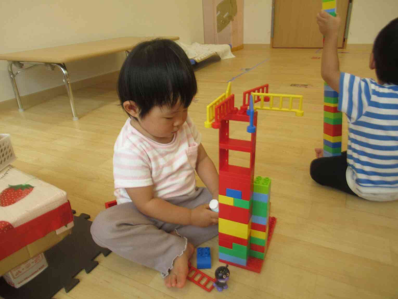 ブロックの遊び方もいろいろ☆