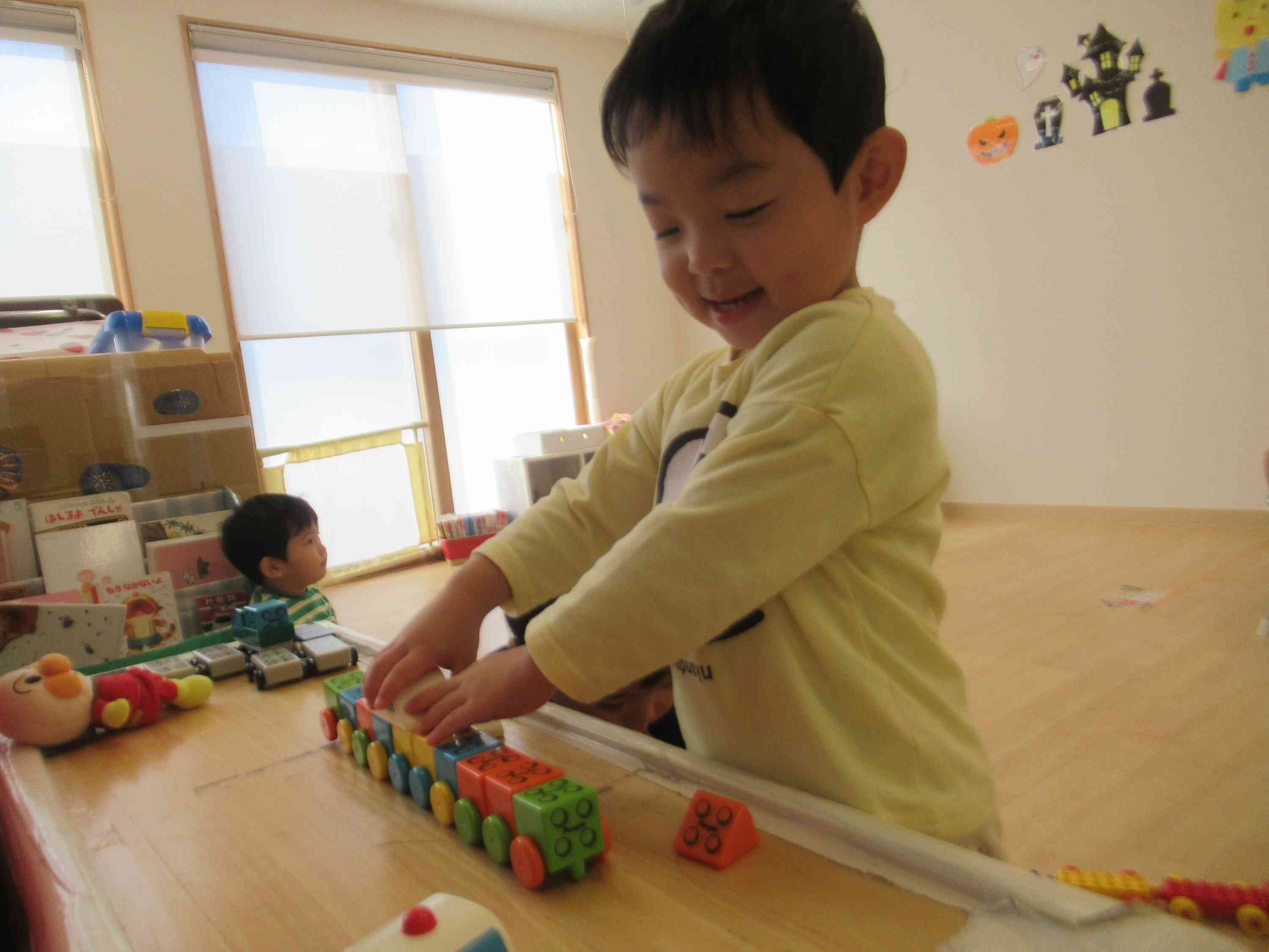 僕はタイヤを繋げてみたよ！