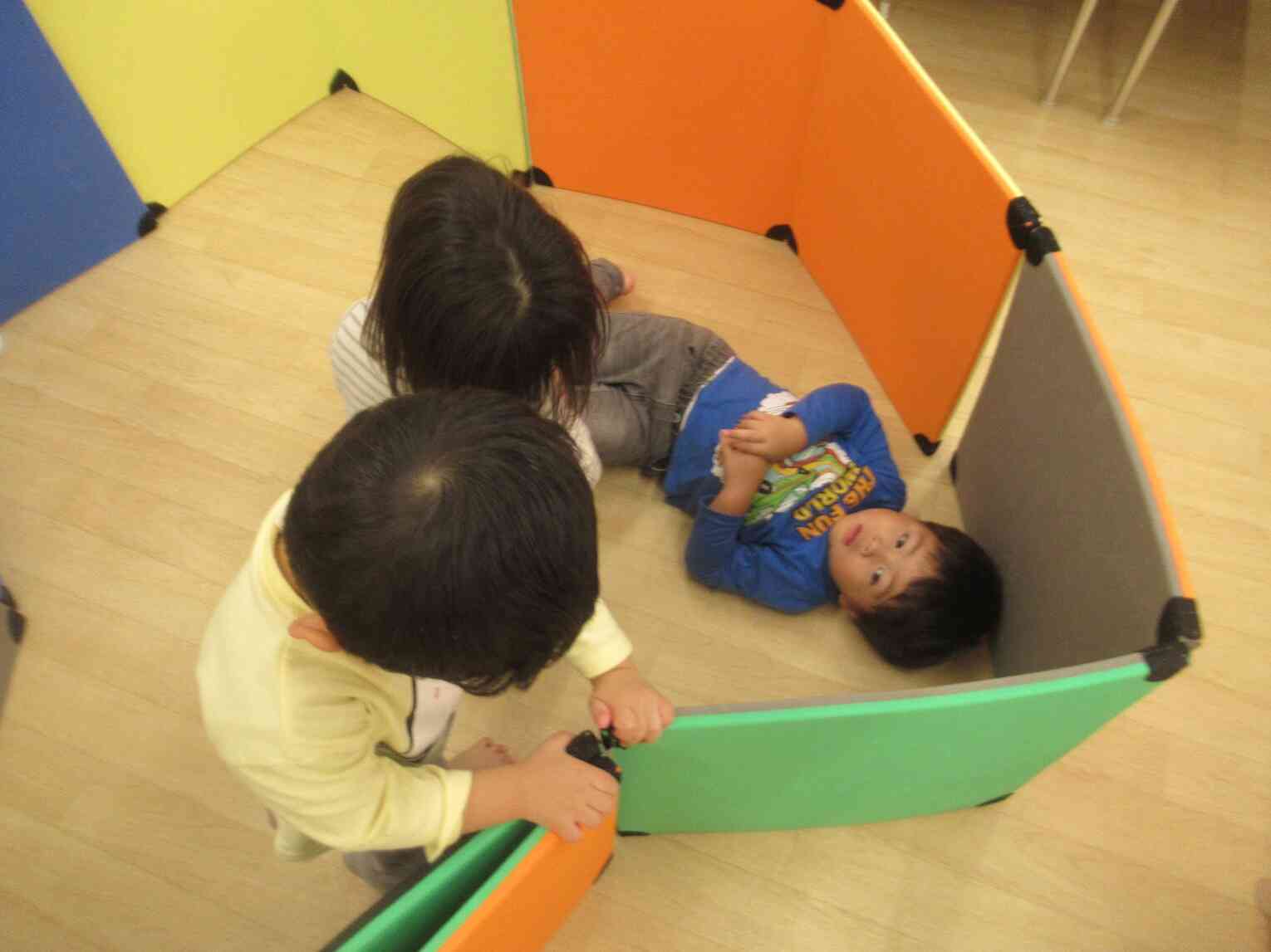 オオカミが入ってこれないようにお家を作るよ！