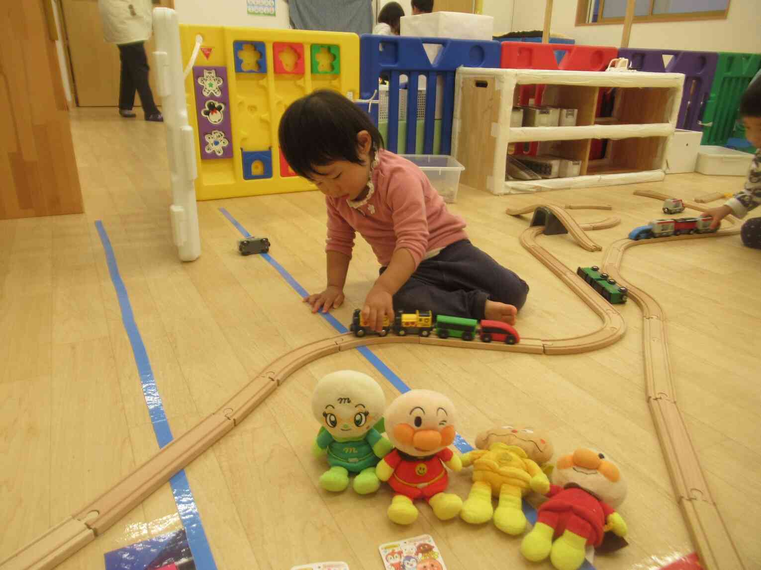 電車遊びがブームです★