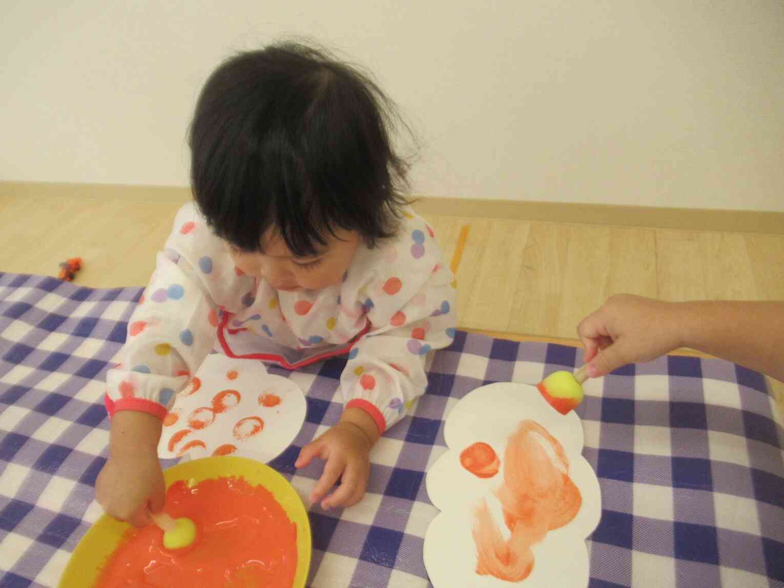 ハロウィン製作～１歳児クラス～