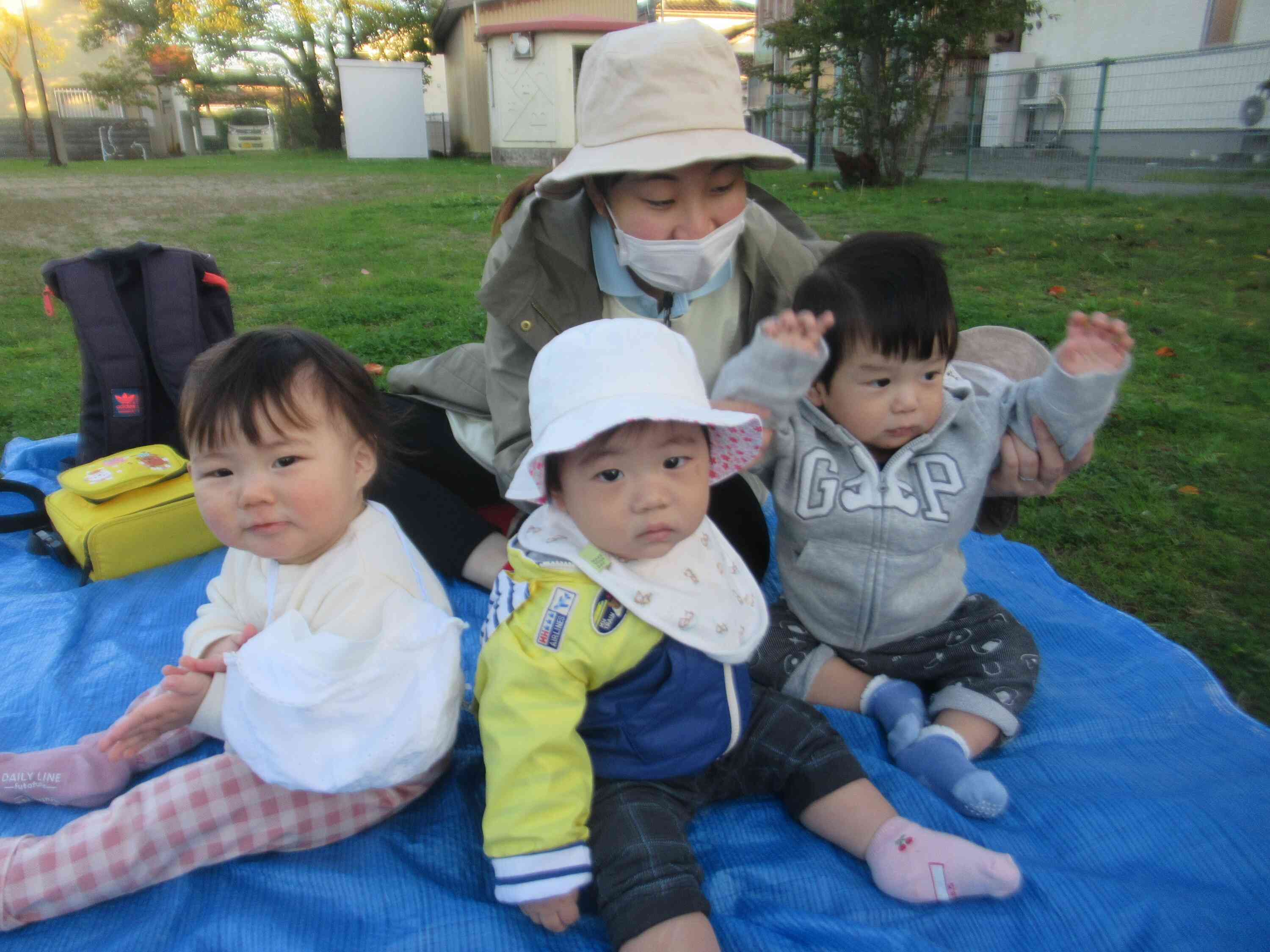 日向ぼっこ楽しいな～