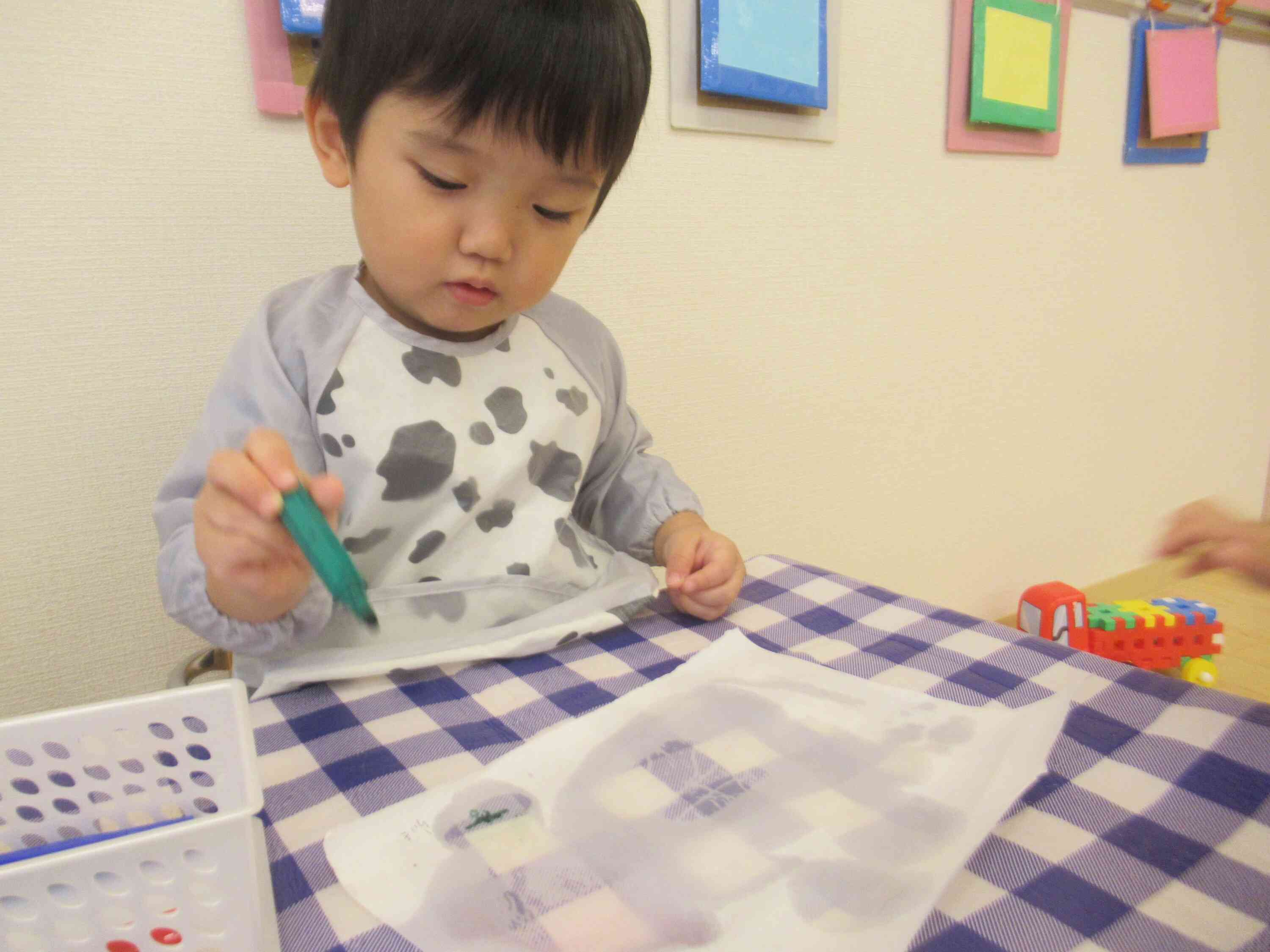 にじみ絵に挑戦！