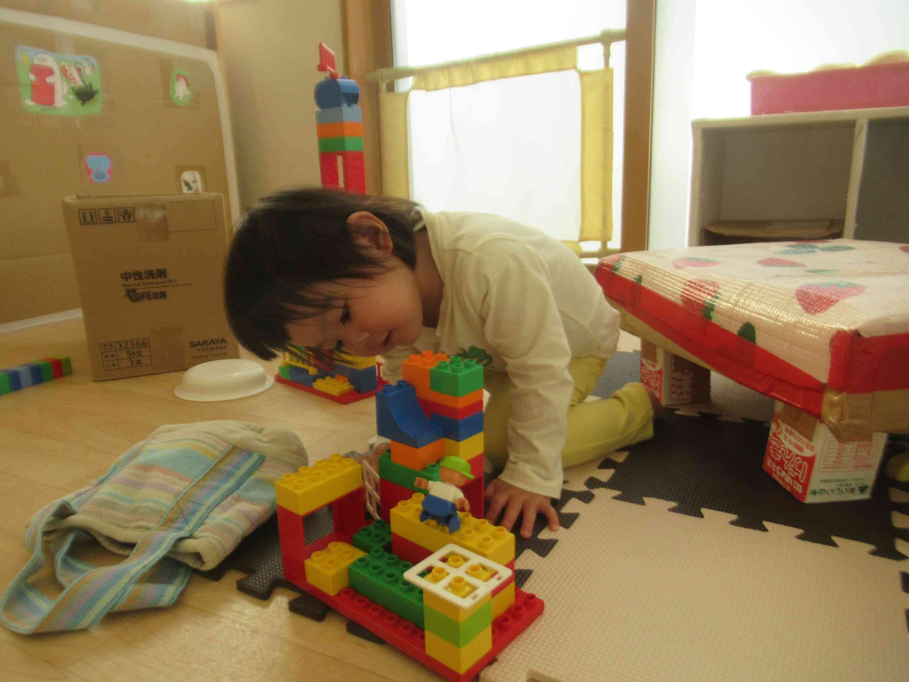 「こんにちはってしてるね」お話し中♪