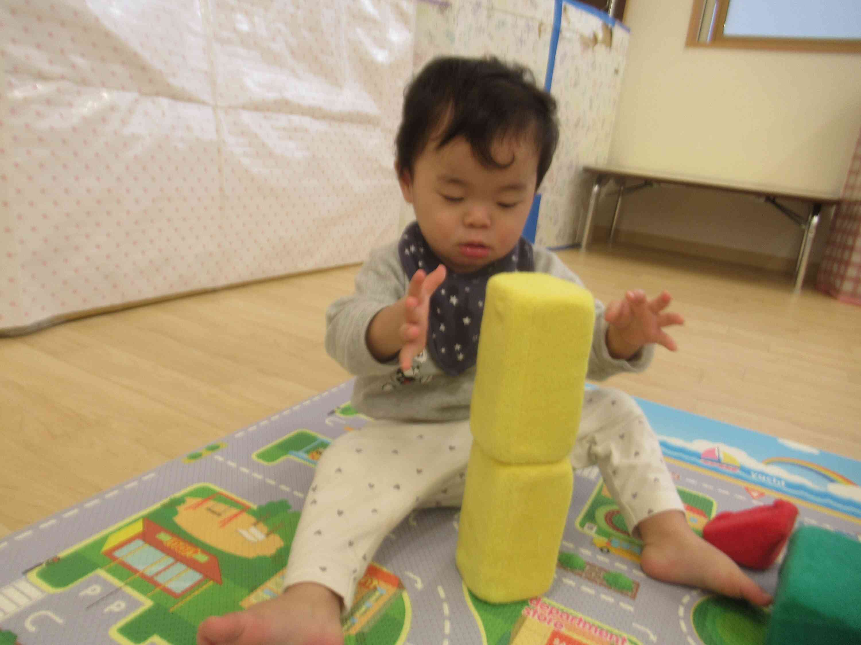 積み木がのったよ♬