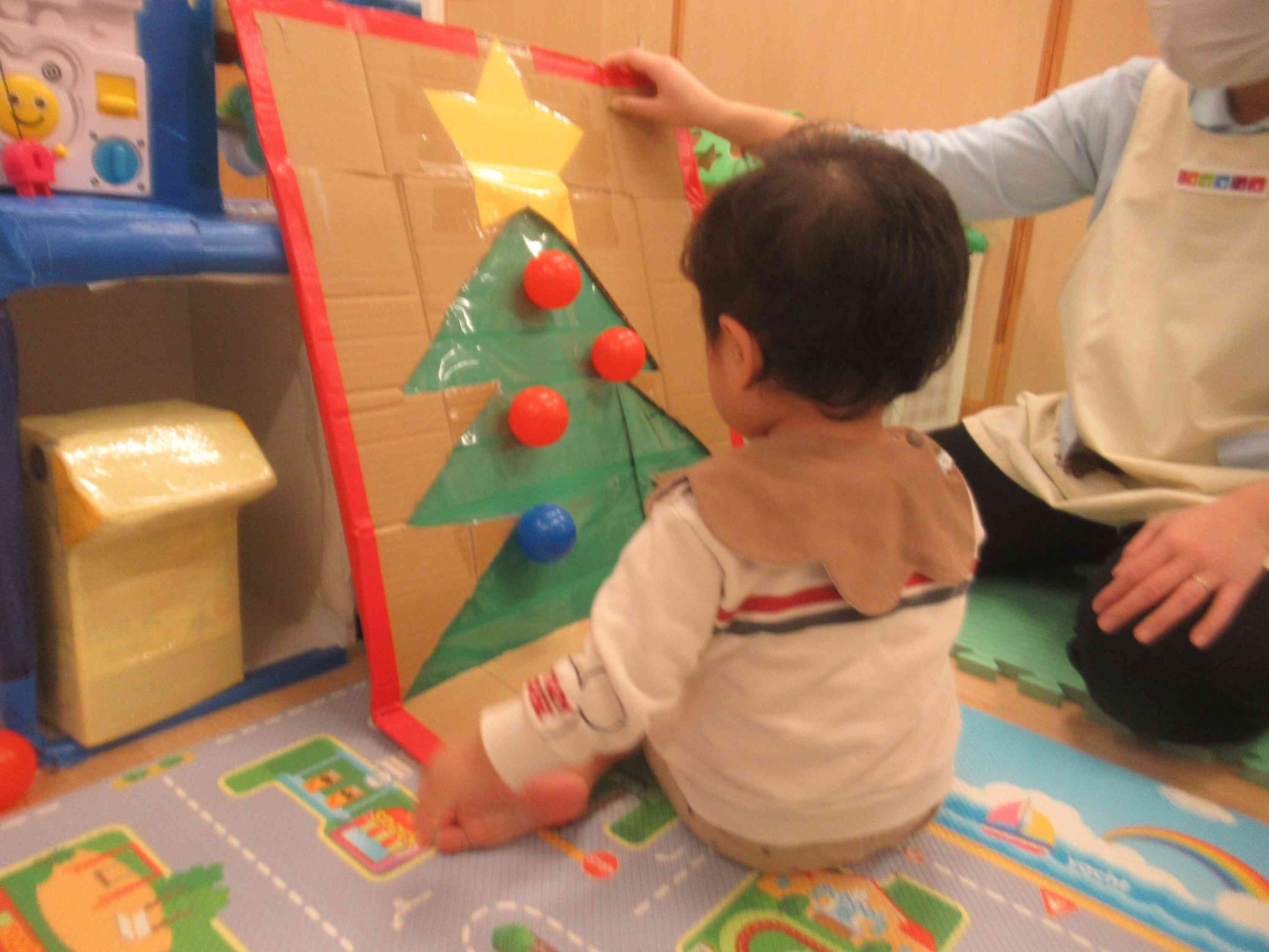 ぼくの、クリスマスツリー完成☆