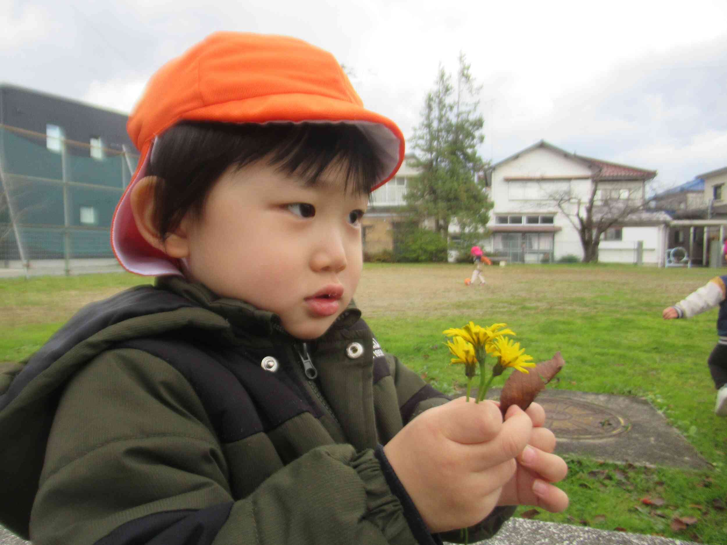 お花いっぱい見つけたんだ!