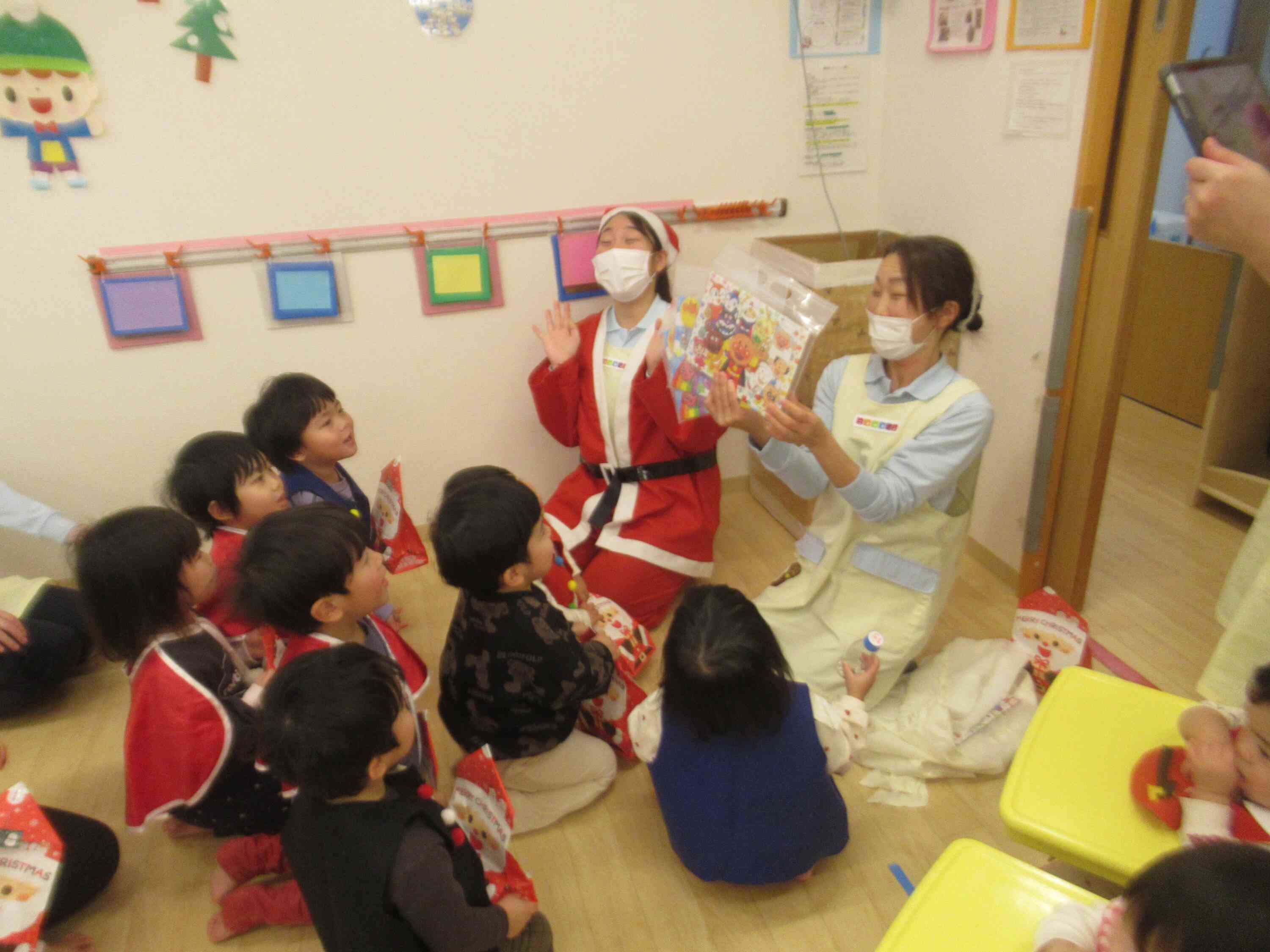 保育園にもプレゼントをもらったよ☆