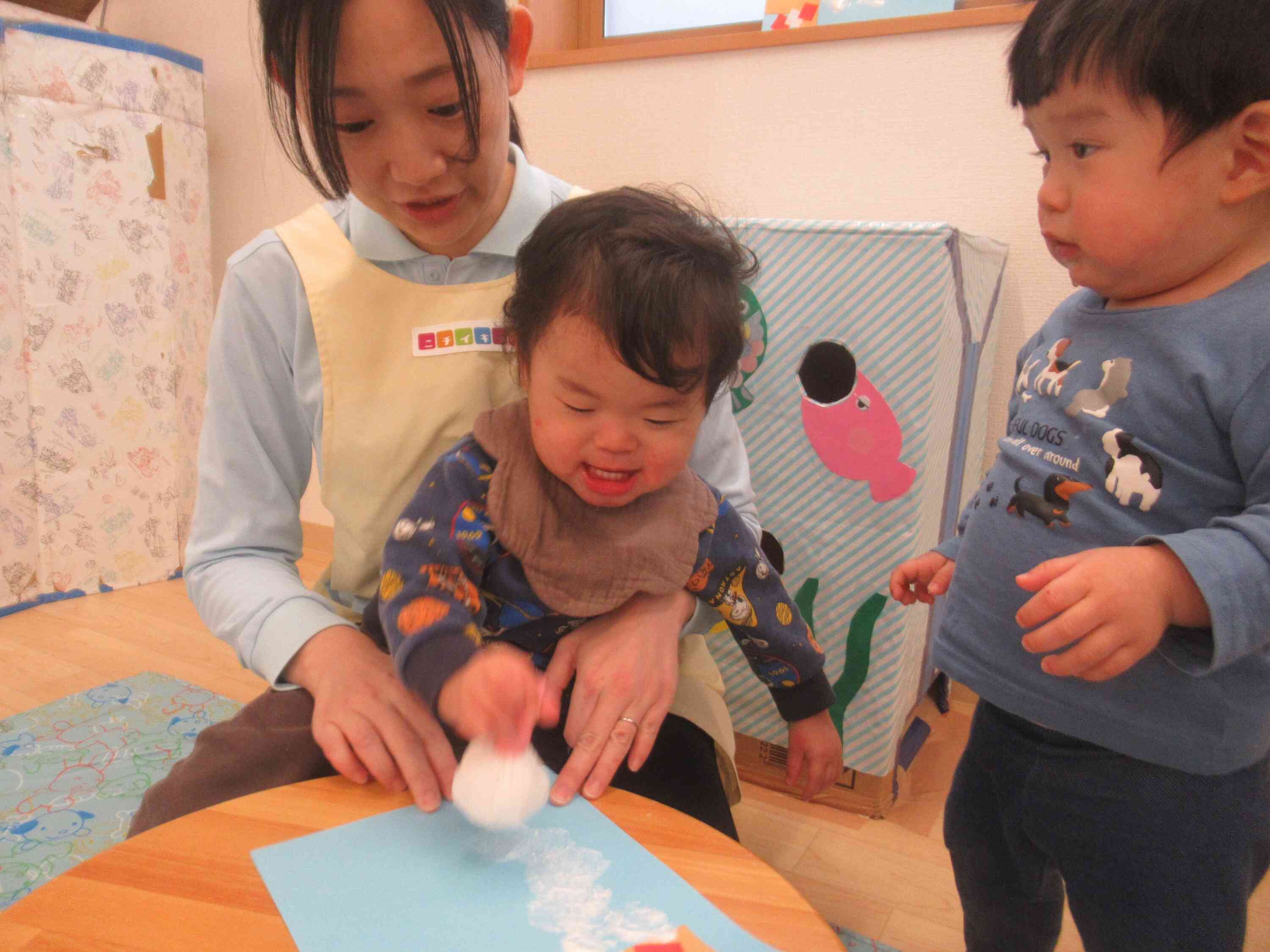 ひよこ組(０歳児)では・・・