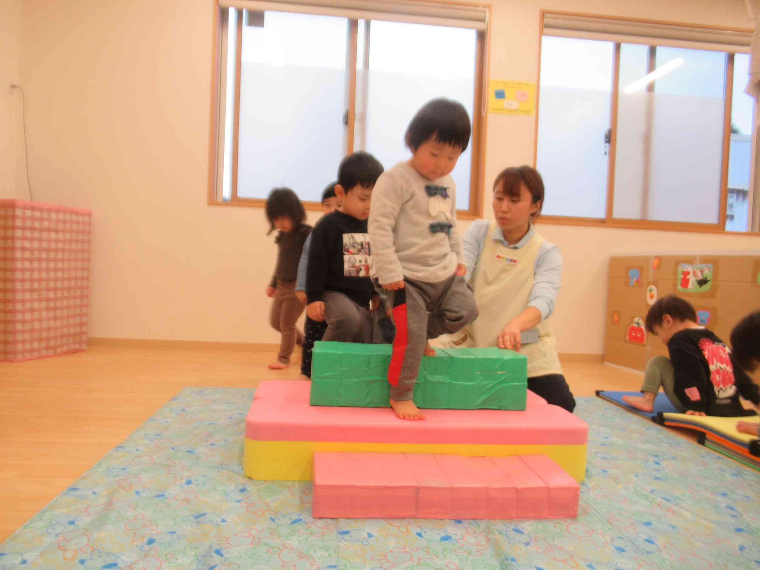 階段の上り下りも上手です。