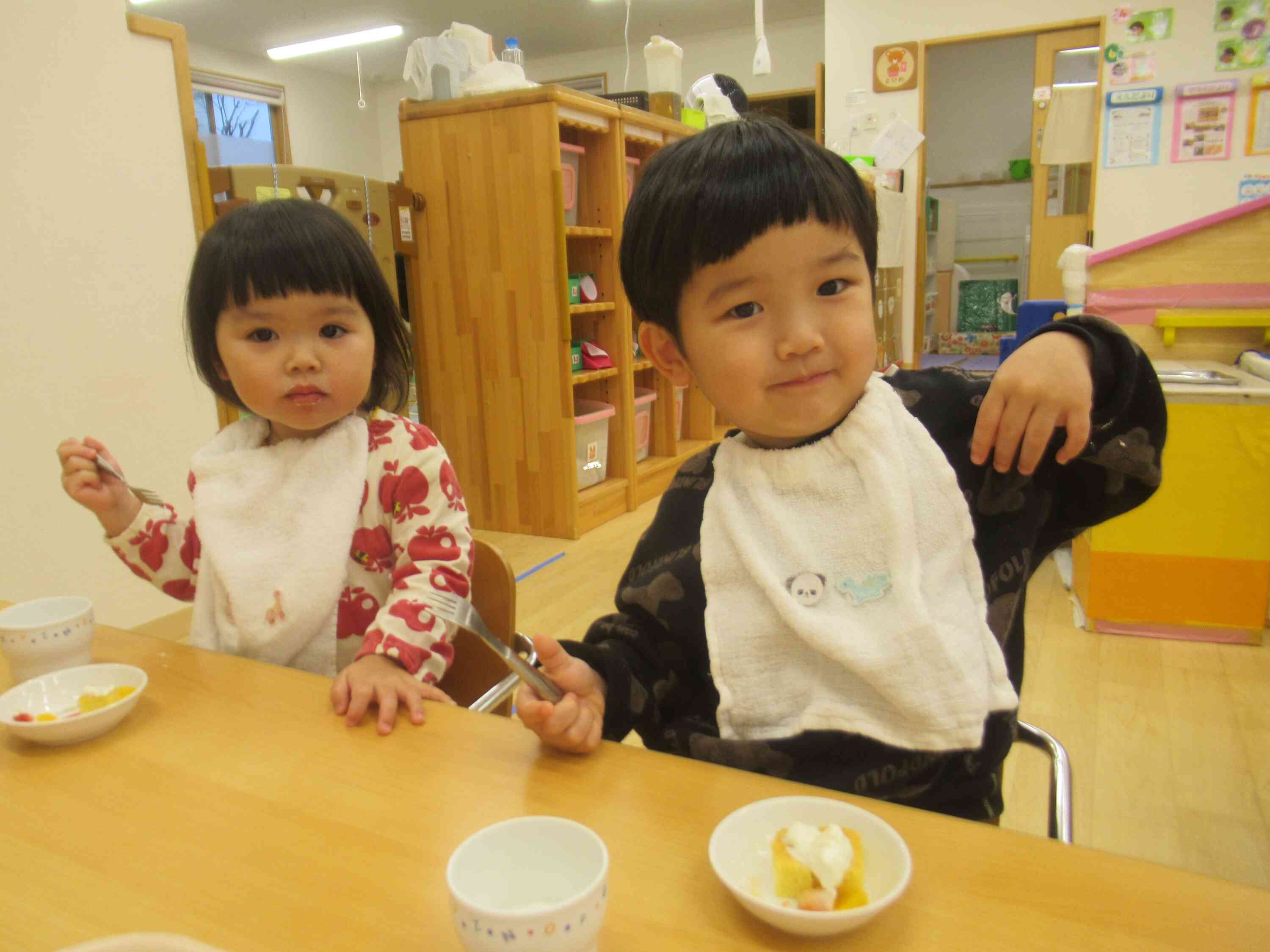 おててをパチン！いただきます！