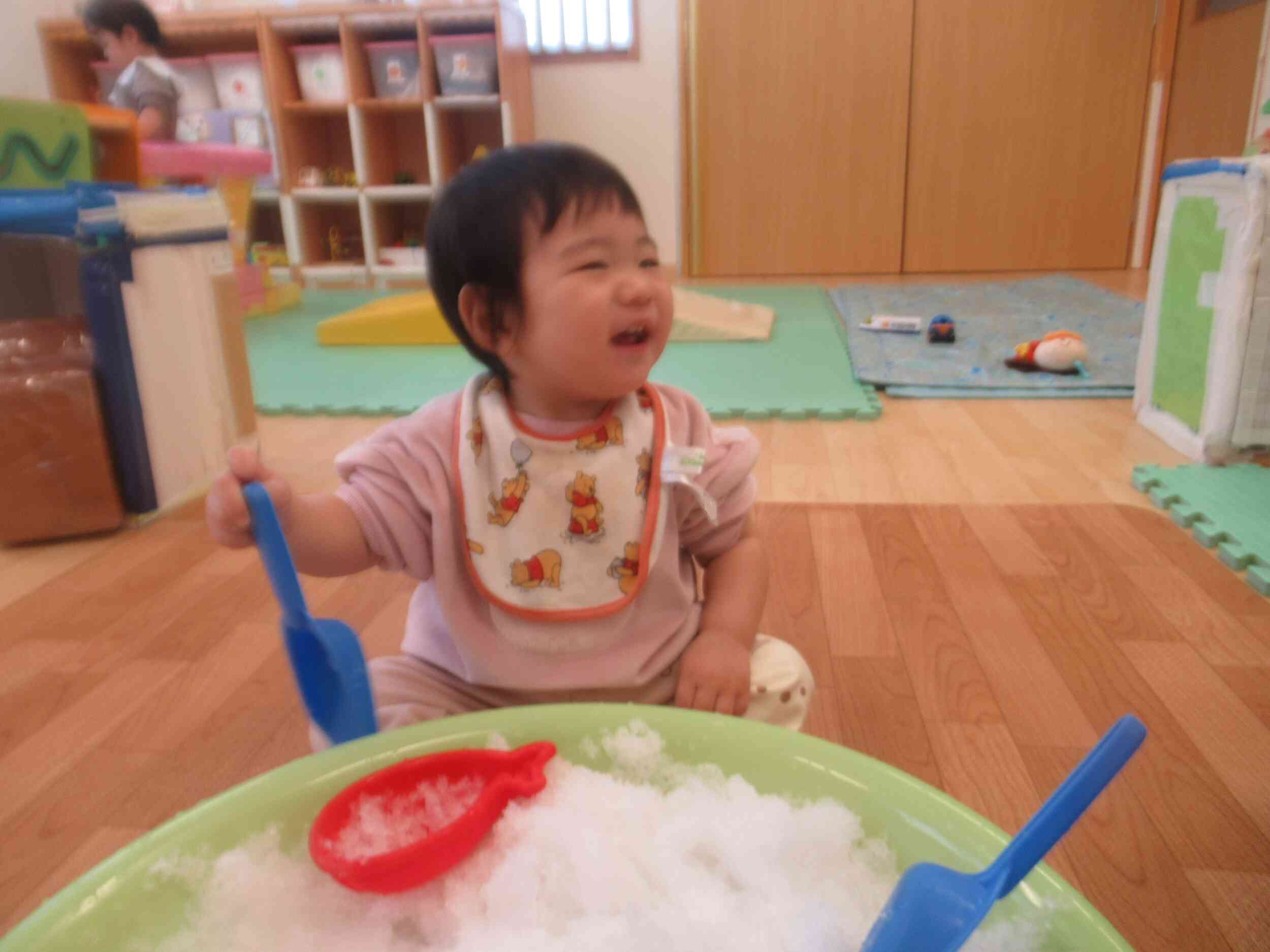 私もシャベル使えたよ！