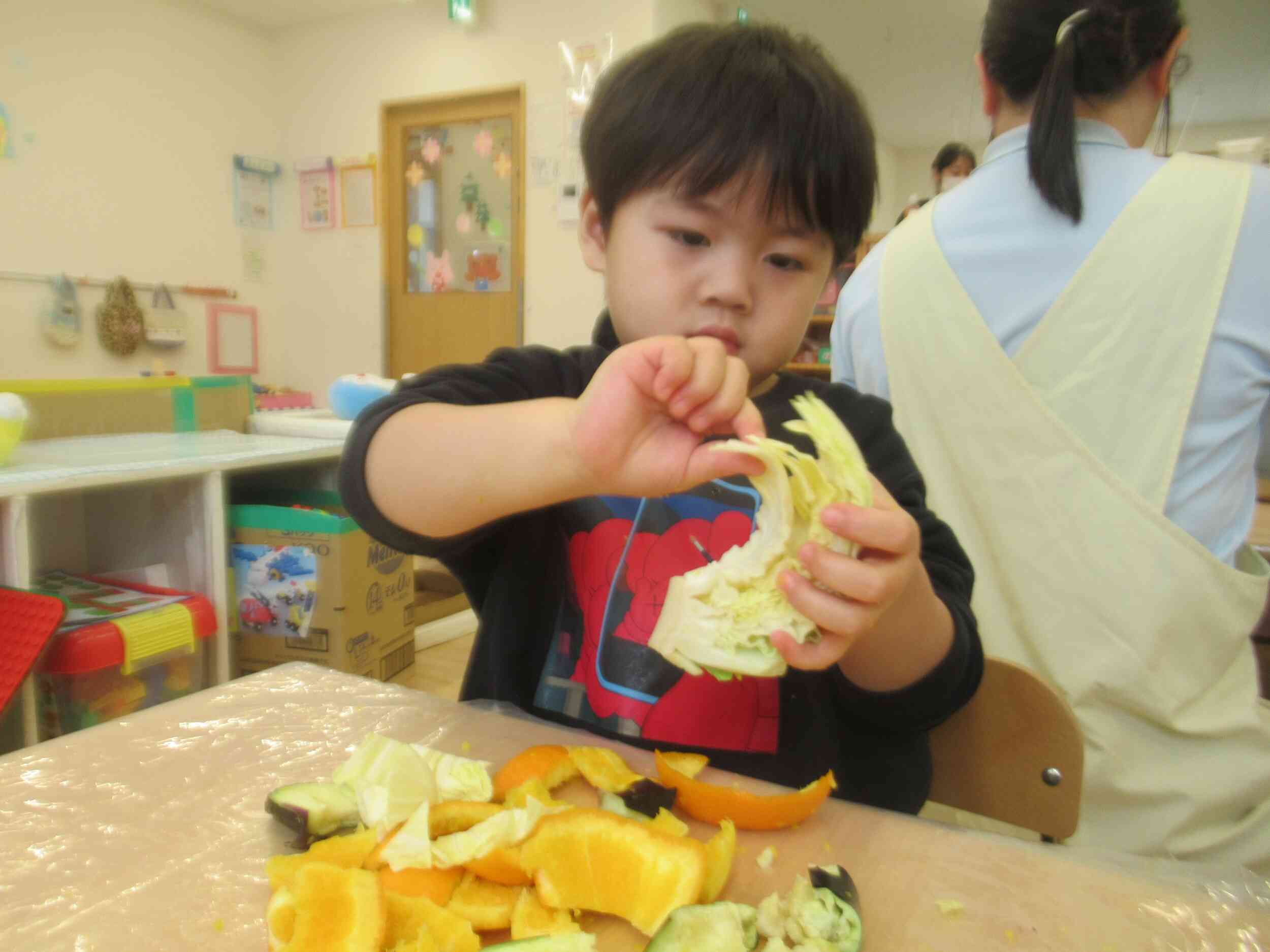 1枚ずつ慎重に…!