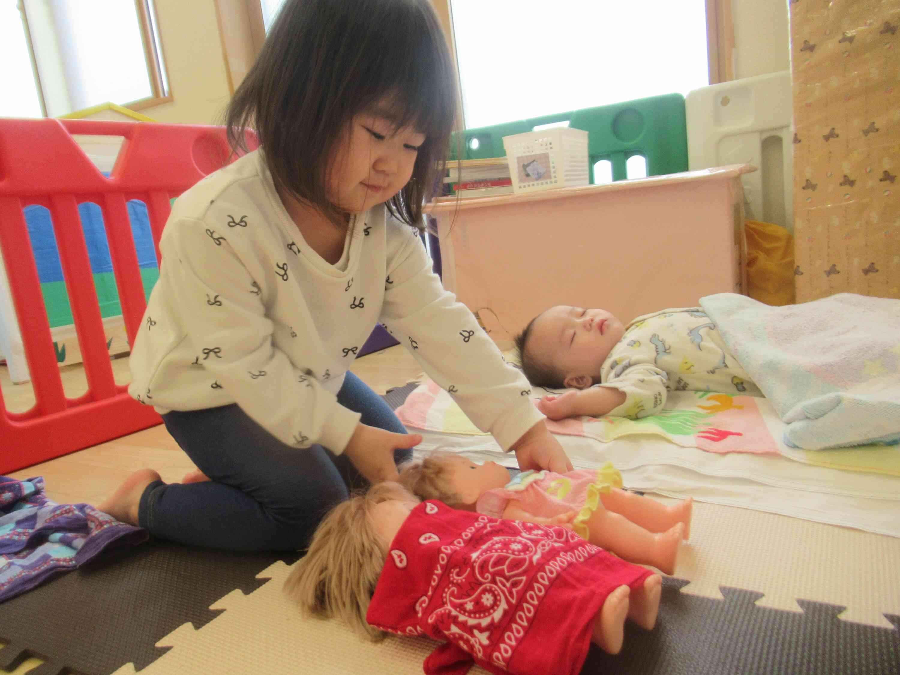 静かにね、ねんねだよ