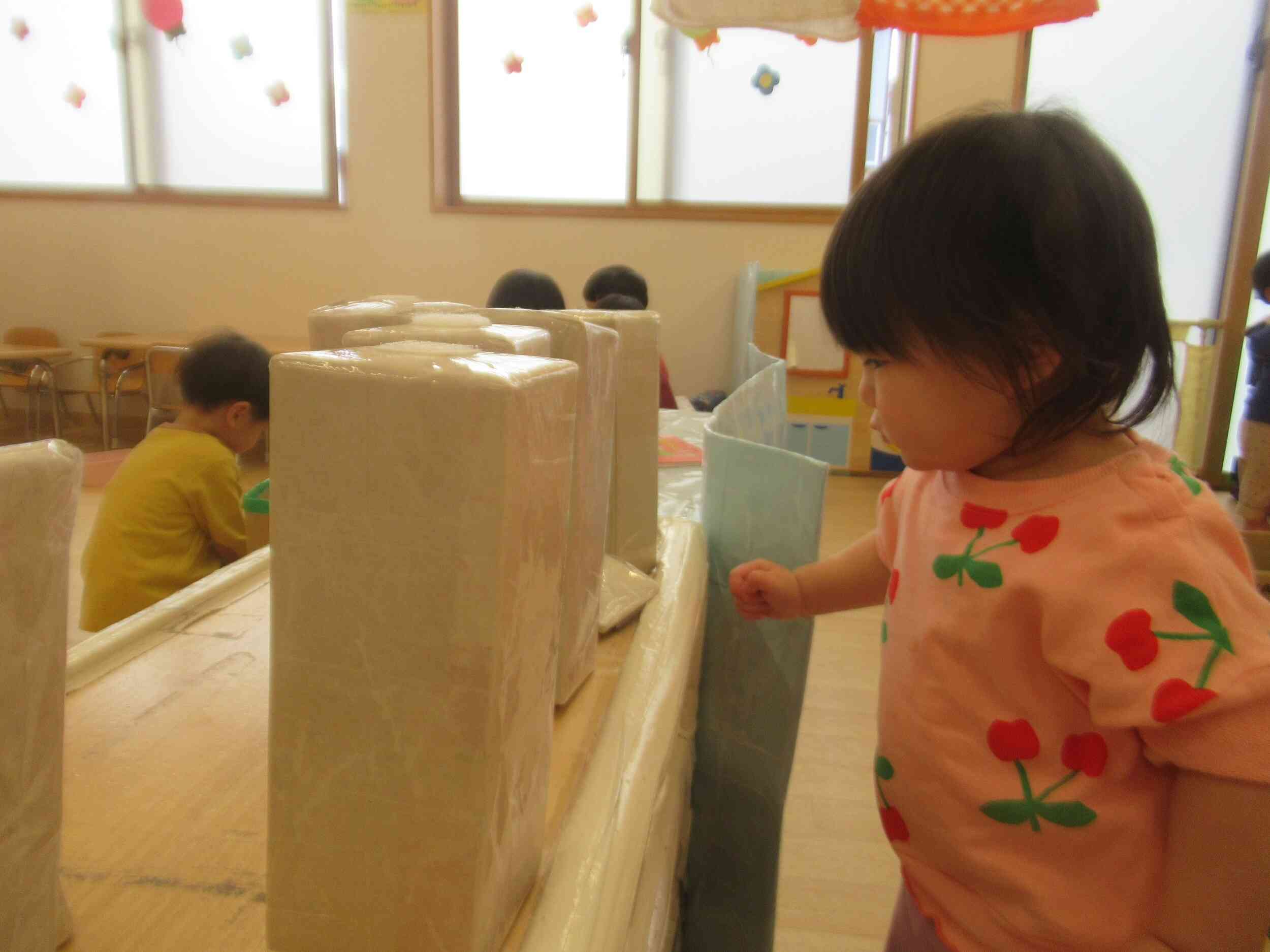 手作りおもちゃをたくさん並べたよ☆