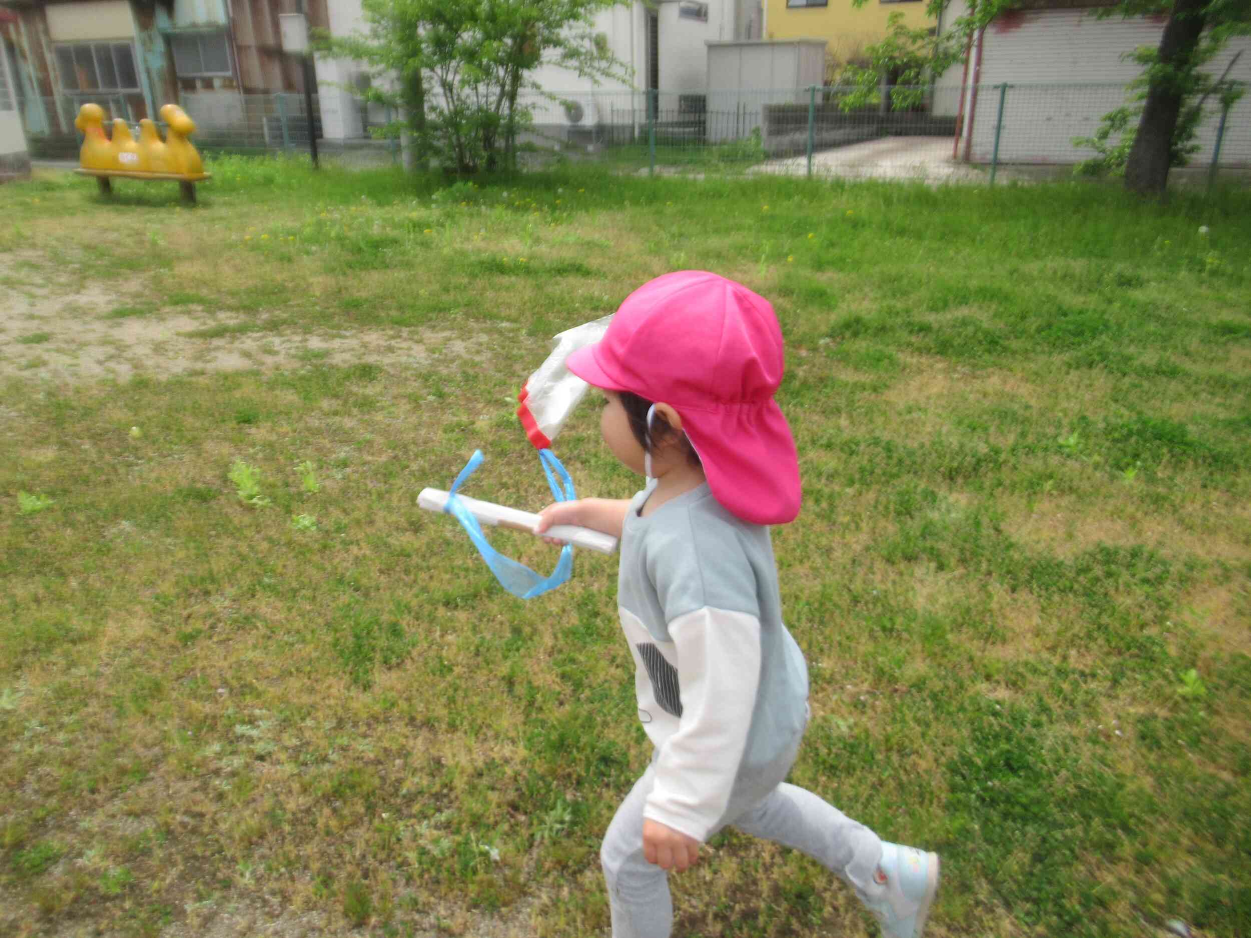 一足先にこいのぼり