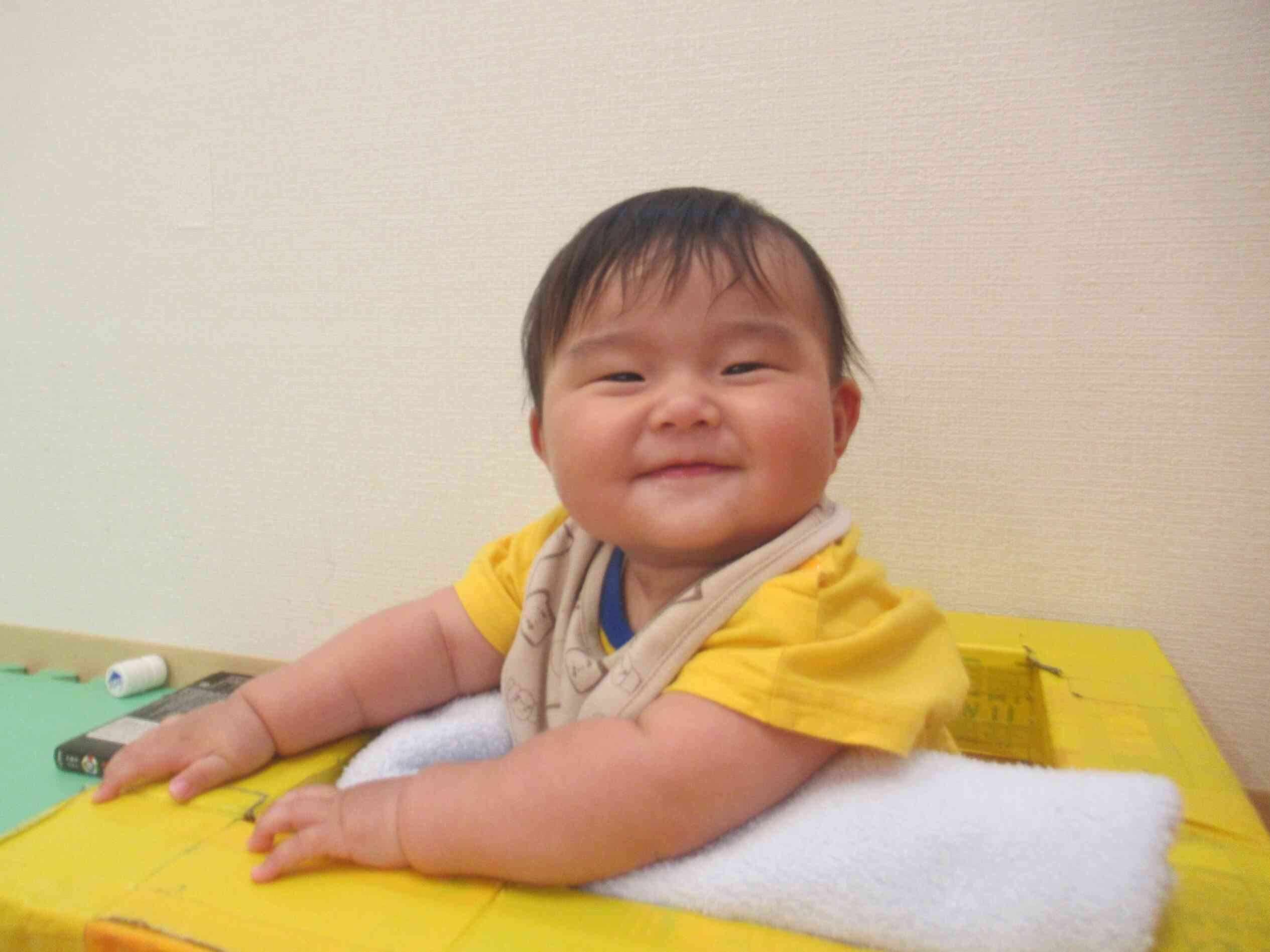 嬉しくていい笑顔！