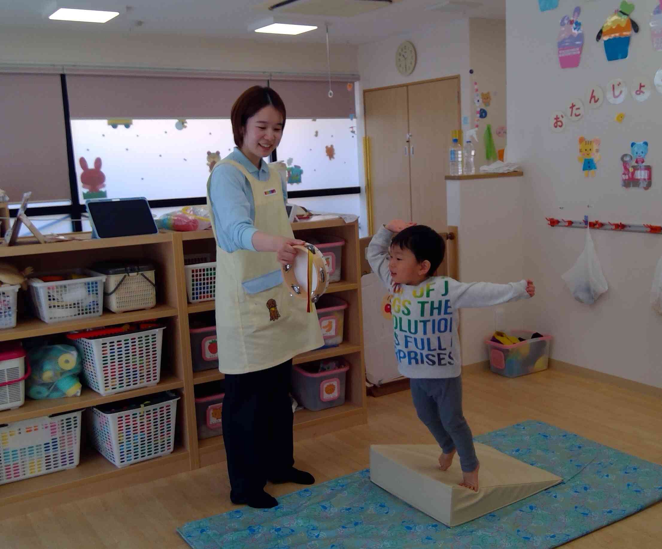 運動遊びをしたよ。