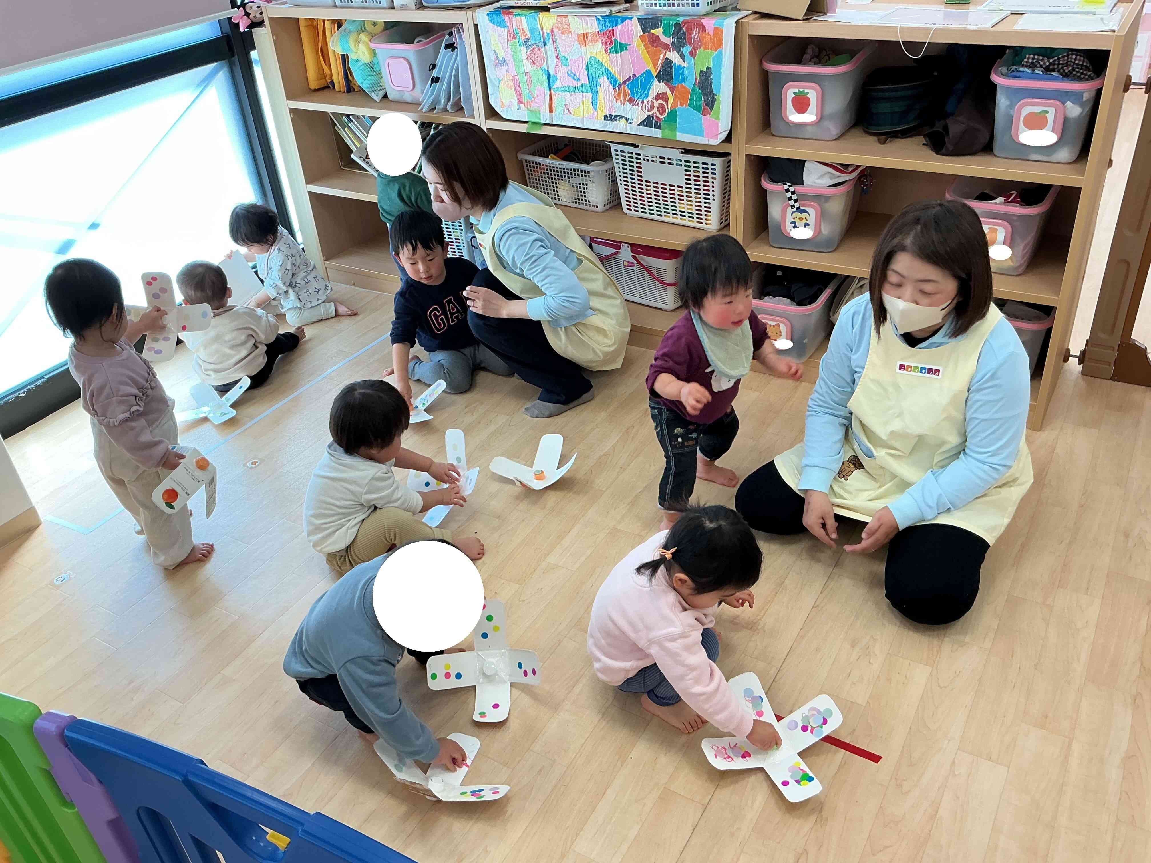 コマを作って遊びました！