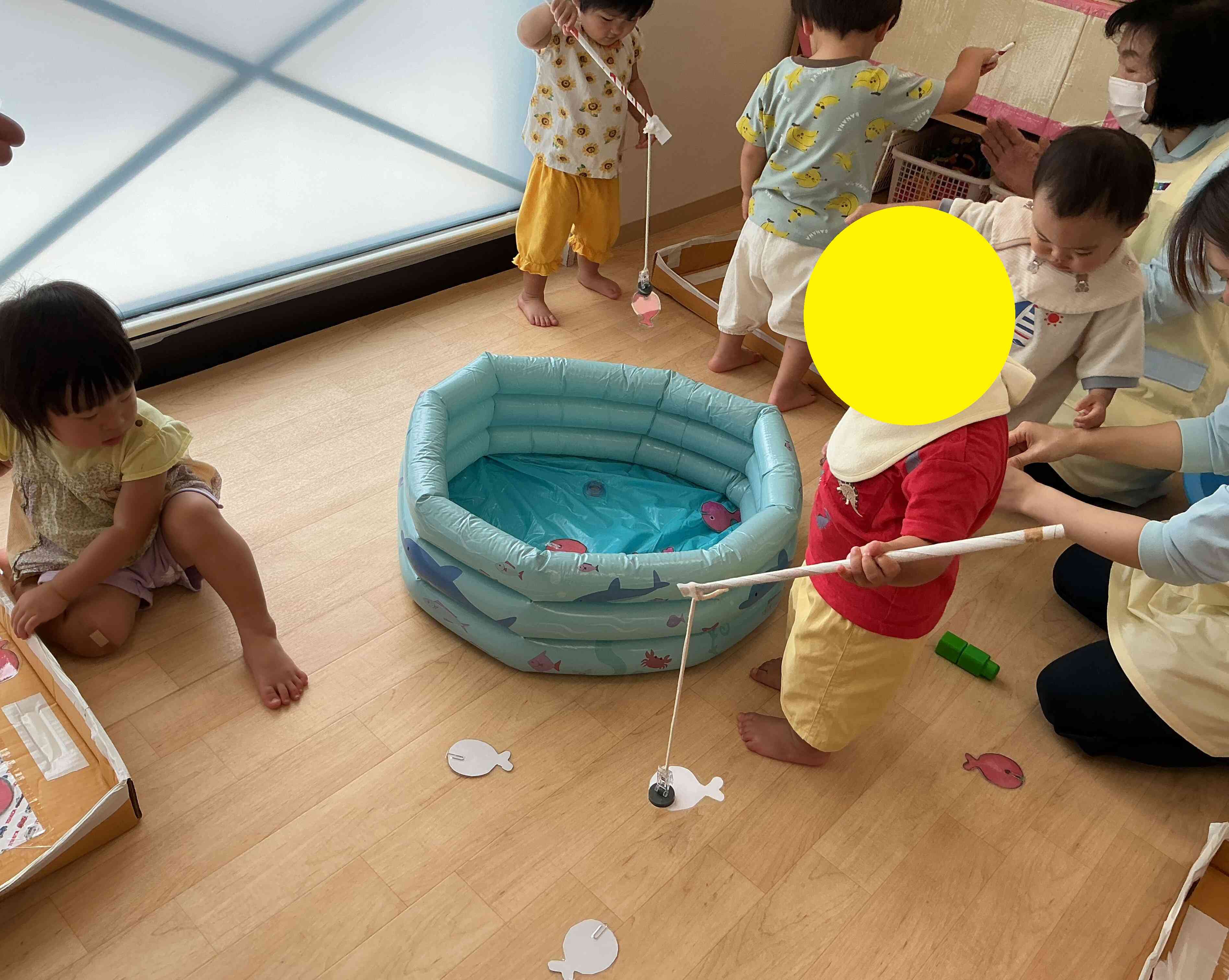 釣り遊びをしました。