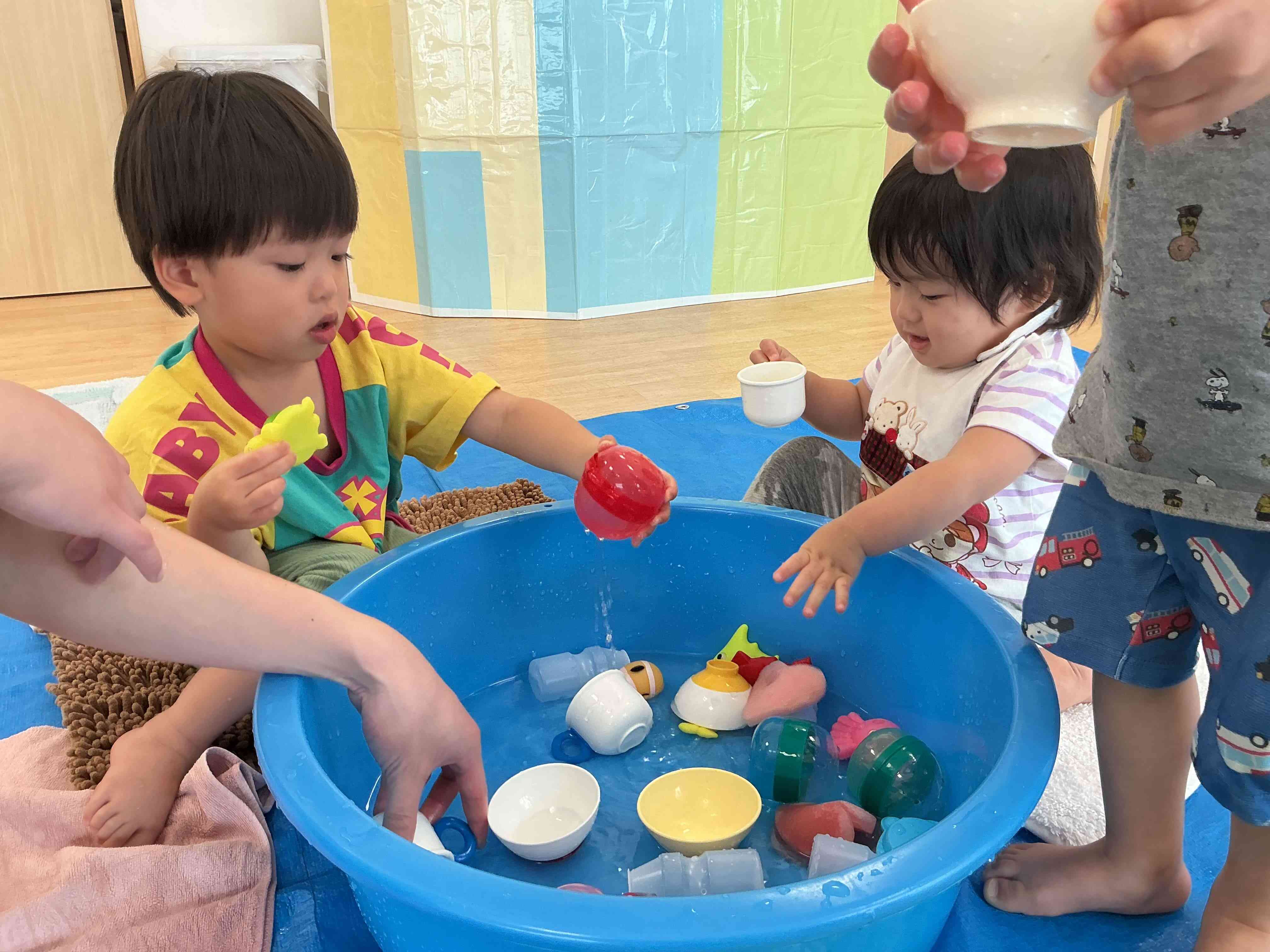 水遊びの様子です