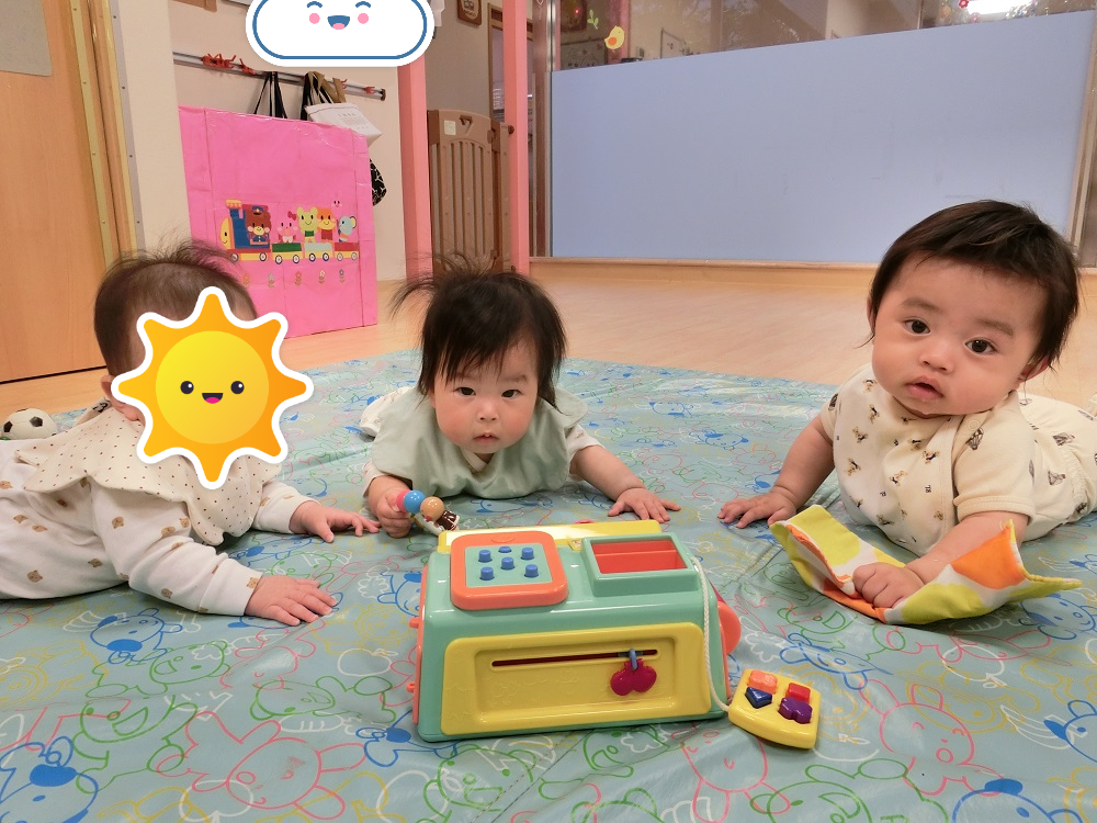 ☆０歳児さんの子育てひろばがありました☆
