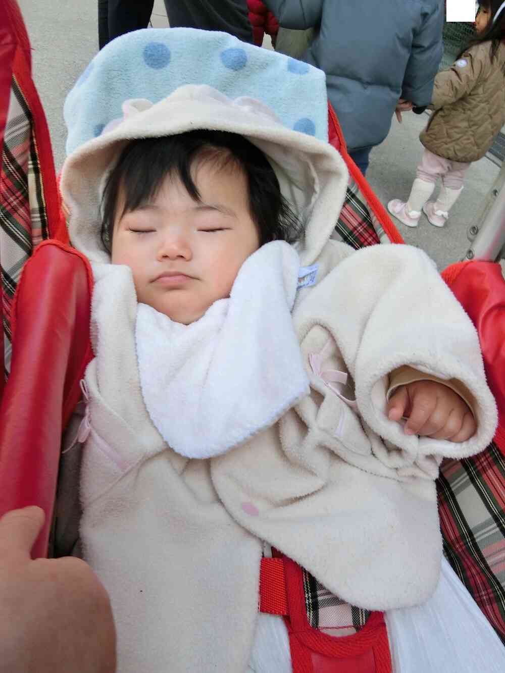 帰りはスヤスヤ、夢の中へ…♪