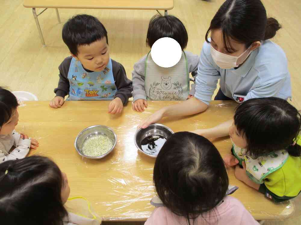 お水に戻すとこんなに大きくなるんだね