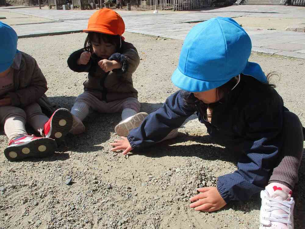 砂遊びもしたよ！