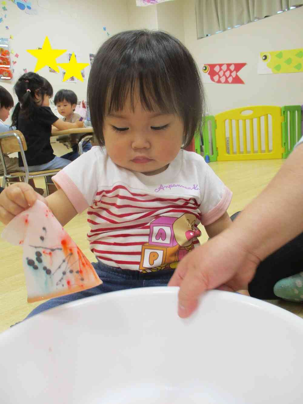 滲み絵遊び♪