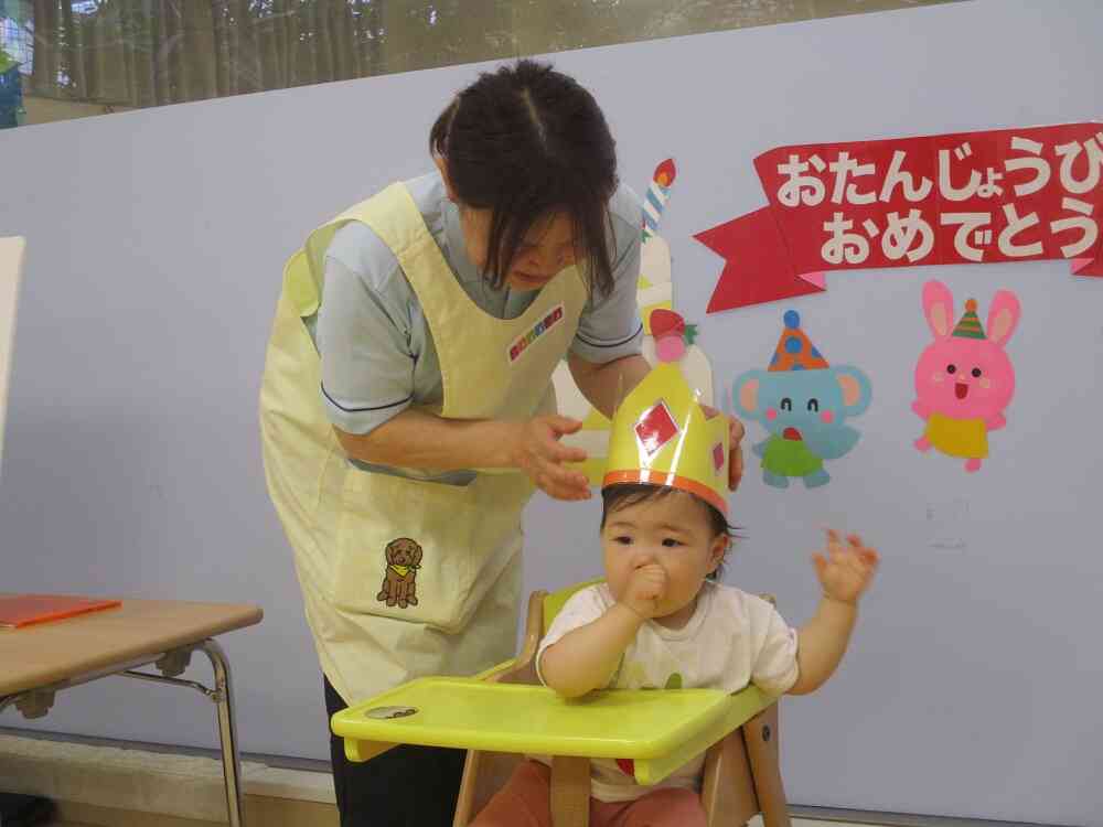 初めてのお誕生会☆彡