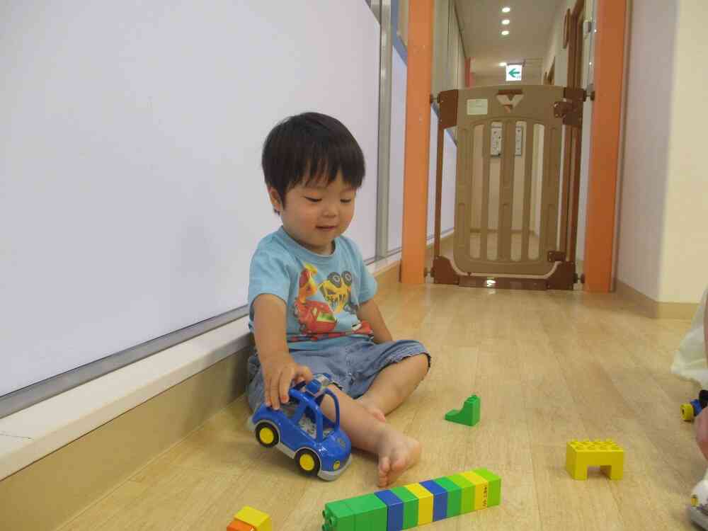 ブロックで車を作ったよ～☆