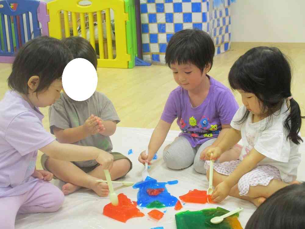 寒天遊びをしたよ＾＾
